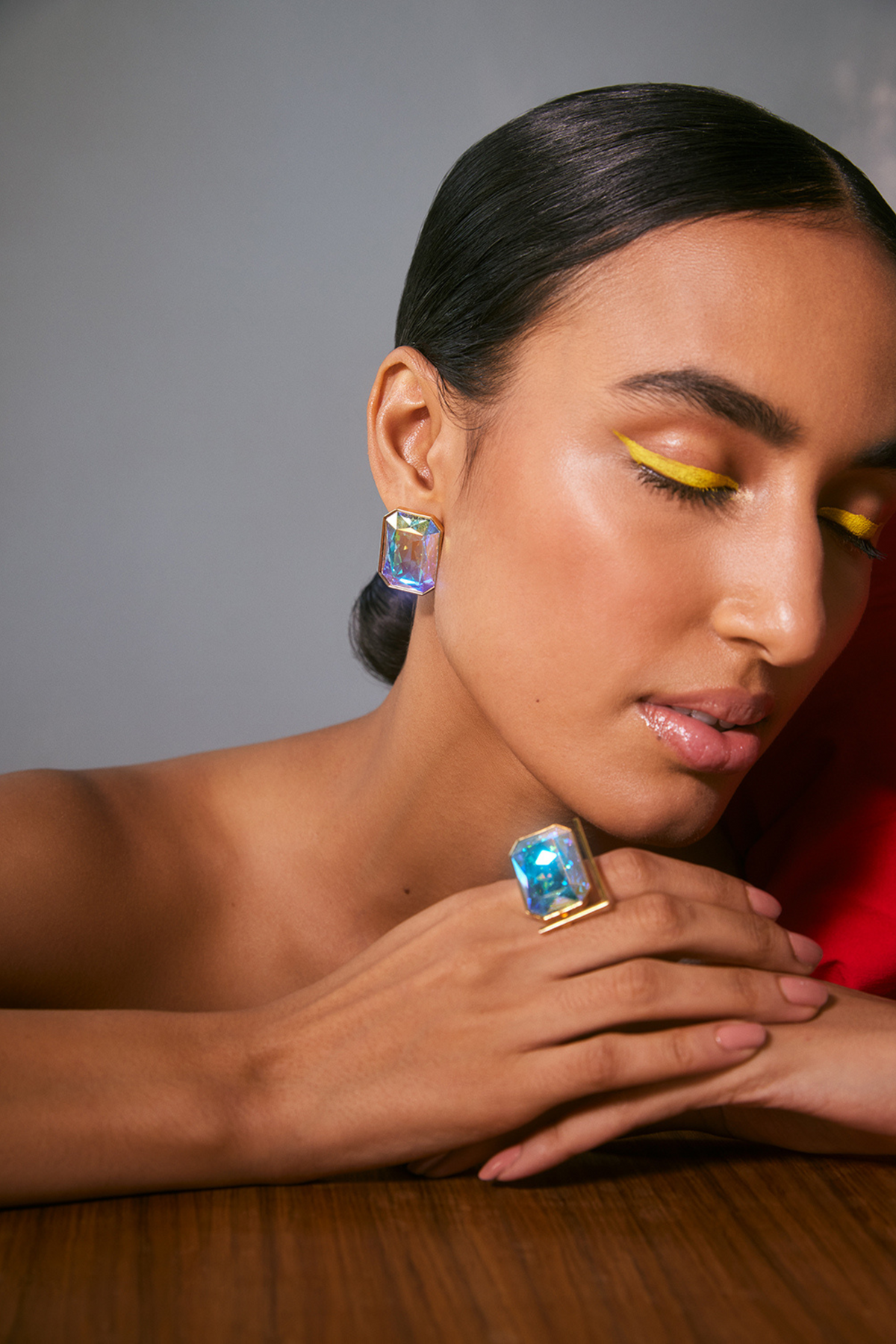 Radiance Crystal Cocktail Ring - Ab