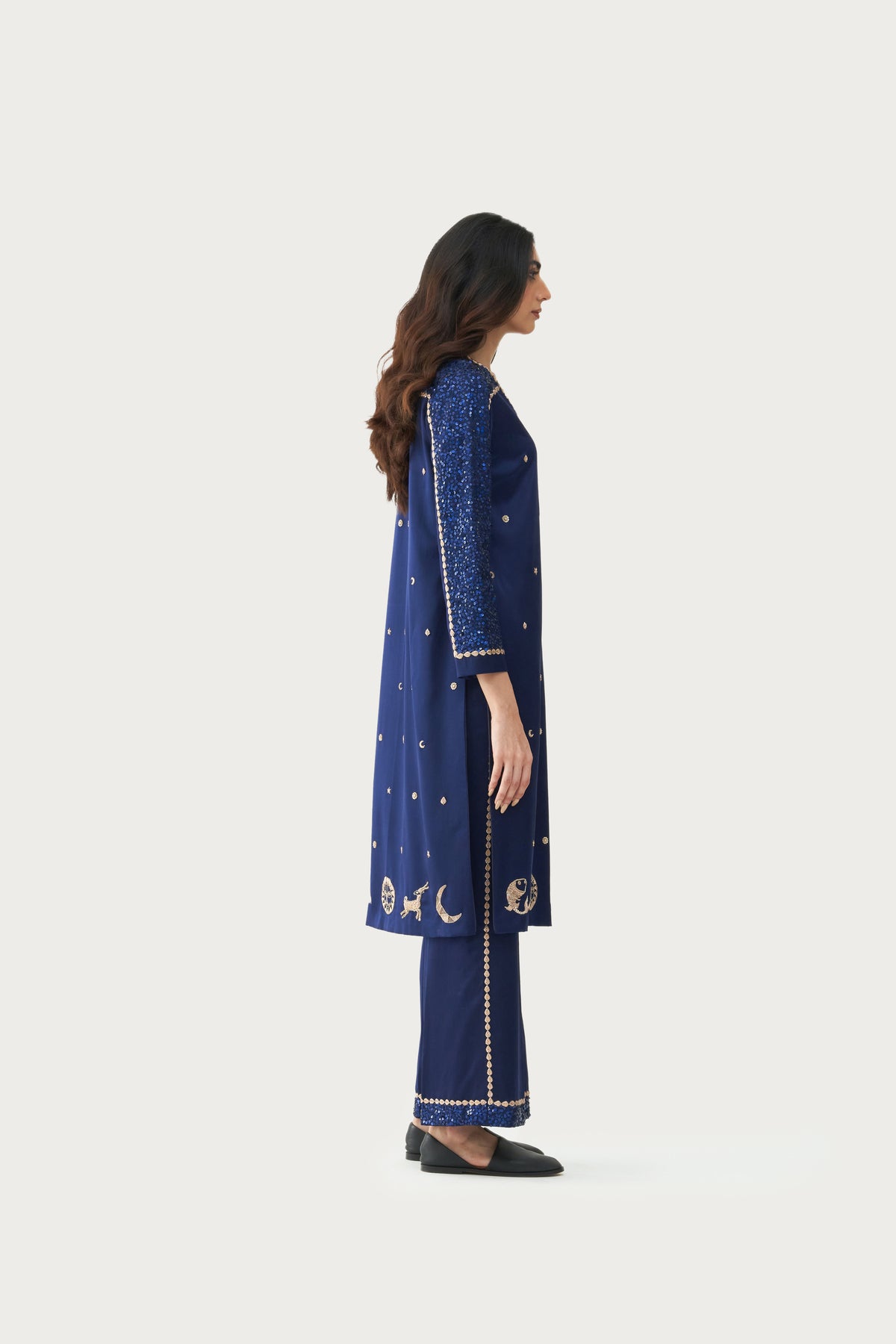 Cosmic Sapphire kurta pant set