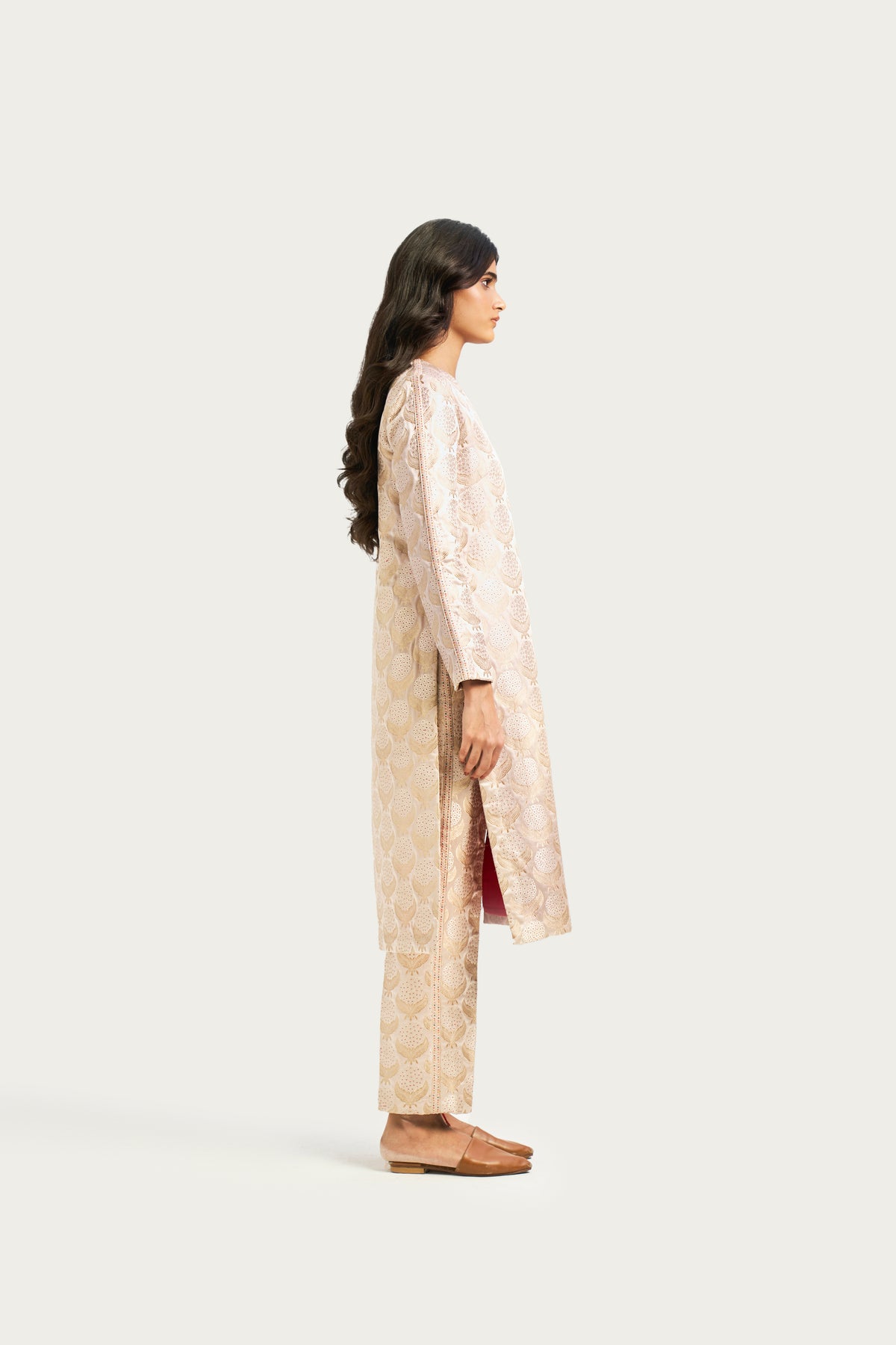 Pale earth  kurta pant set