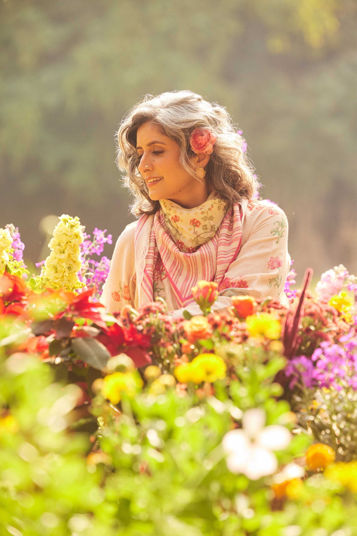 Dusty Rose Summer Kurta Set