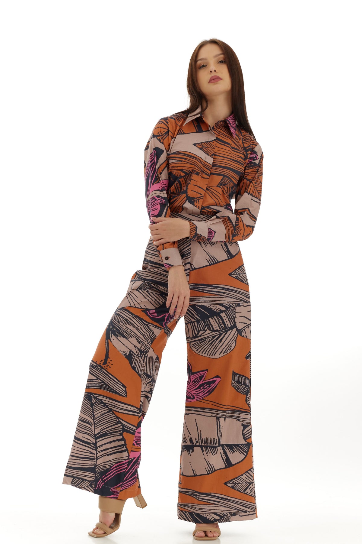 Off White and Orange Pant