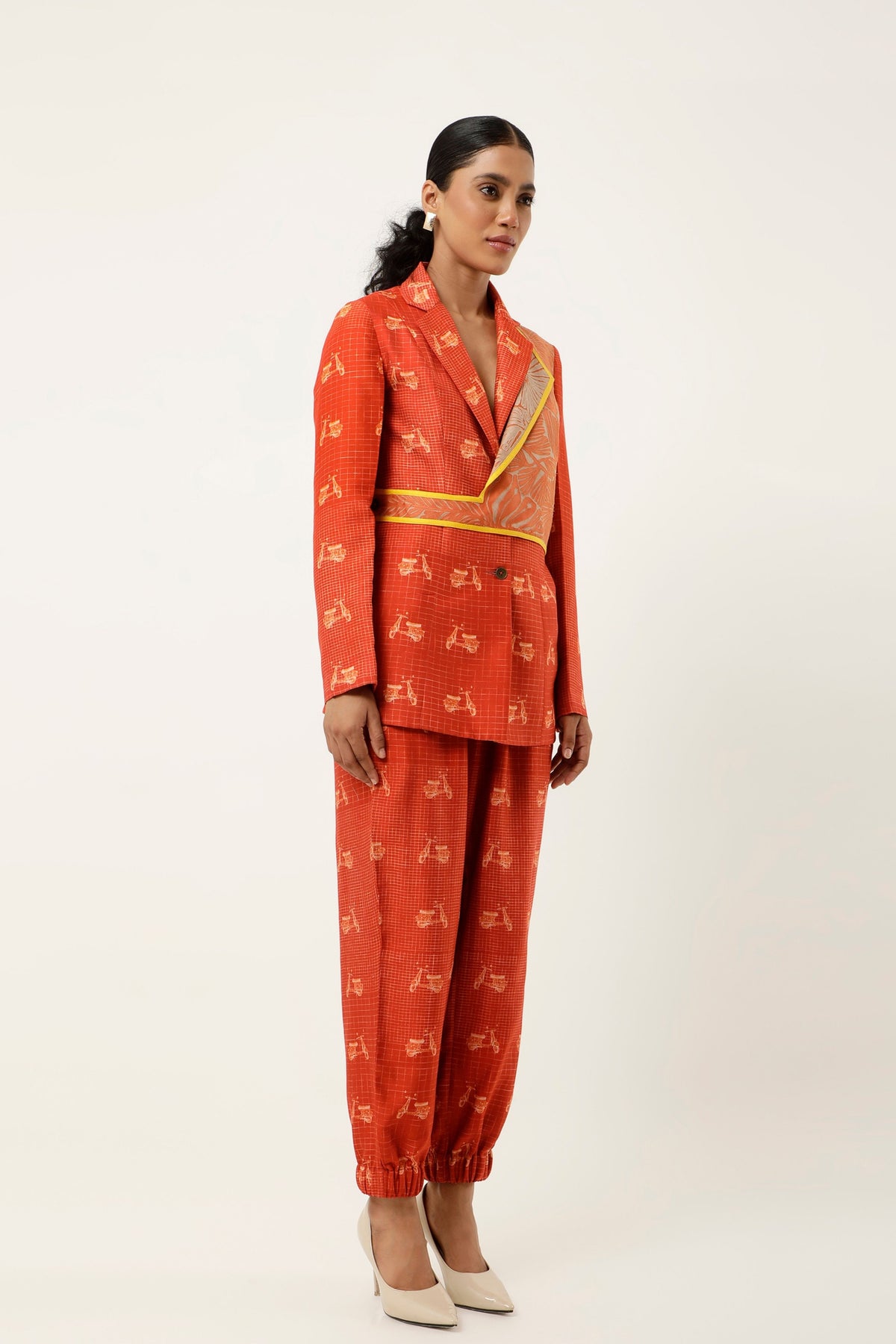Rust Embroidered Co-ord Set