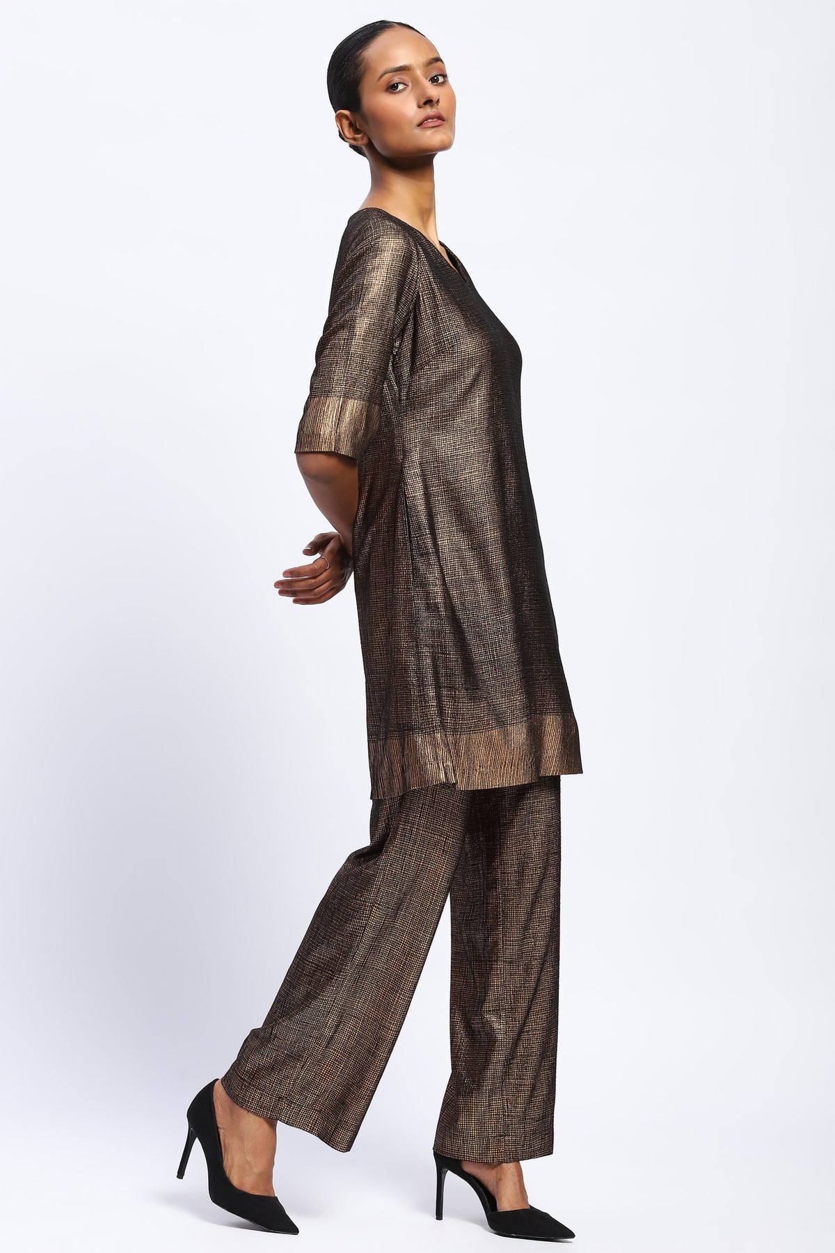 Foil Aari Dress