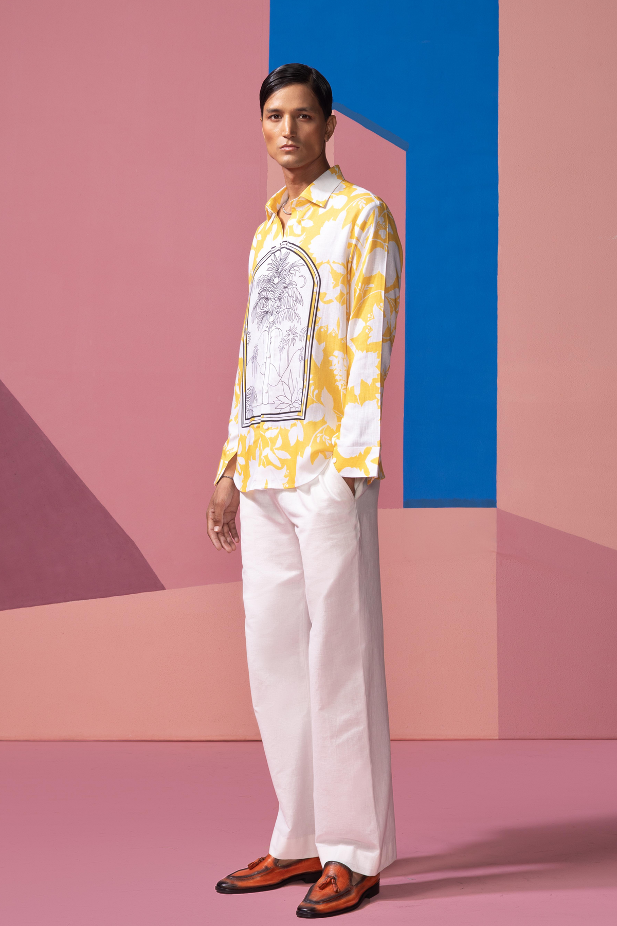 Yellow Window Pane Shirt