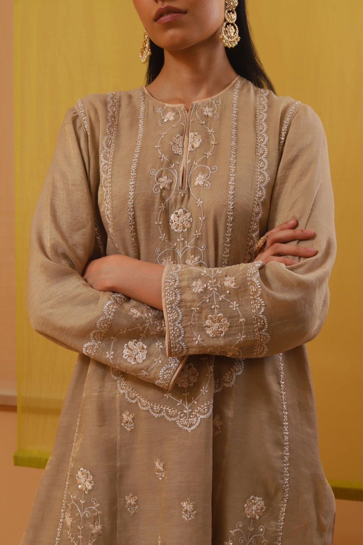 Beige Zaika Co-ordinate Set