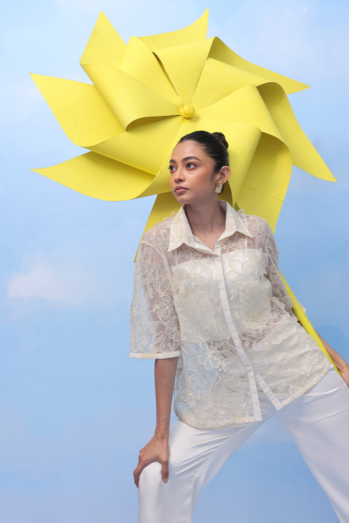 Visco Cream Bloom Shirt