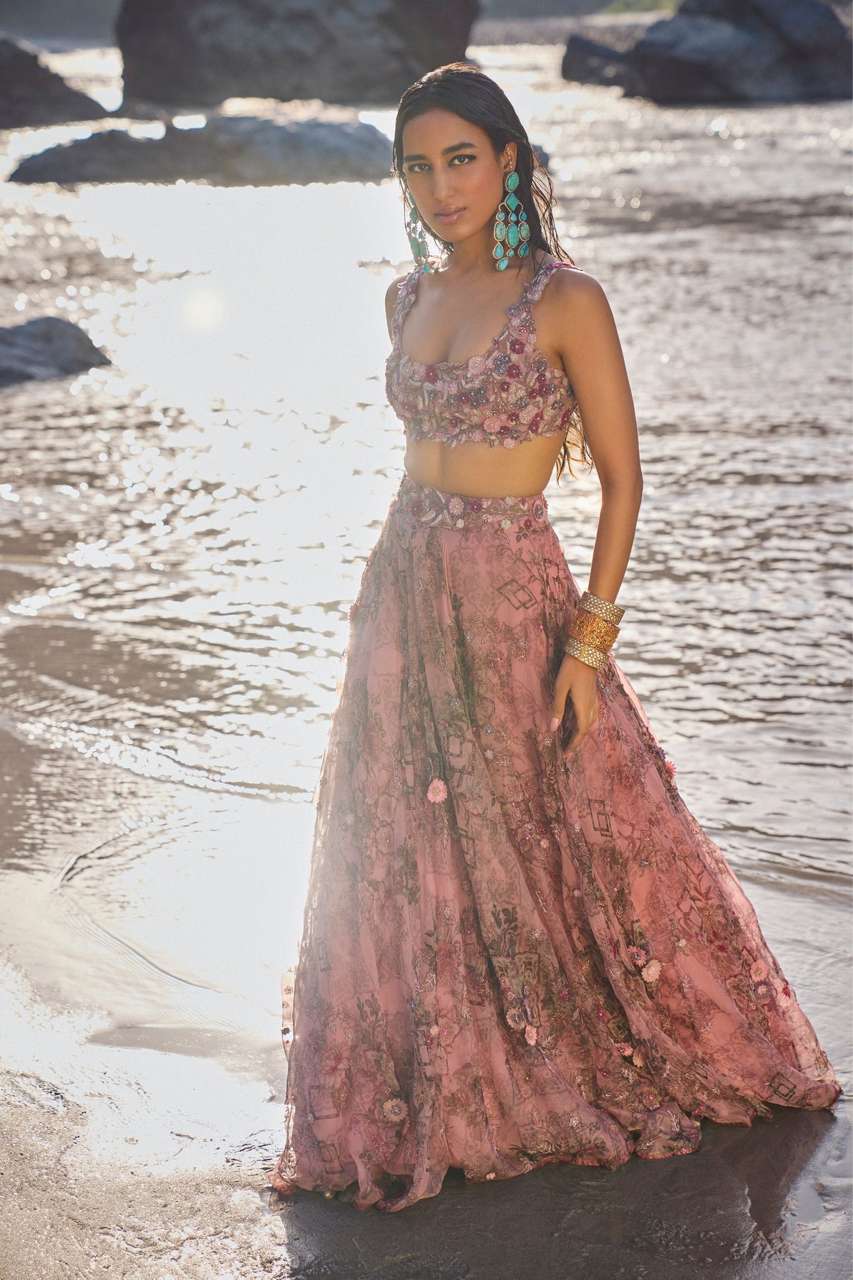 Ayzel Pink Lehenga Set