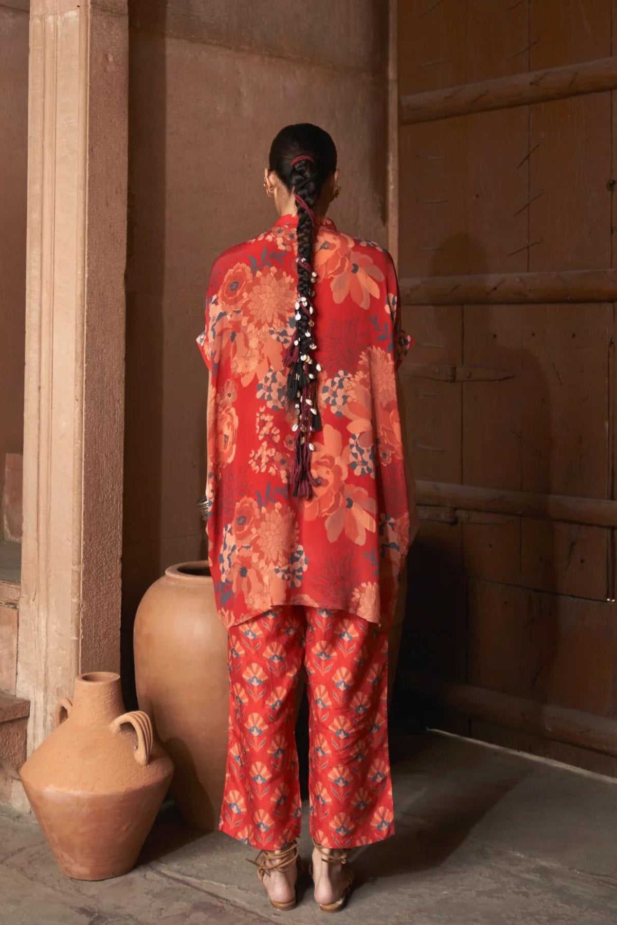Red Moroccan Sequin Co-ord Set