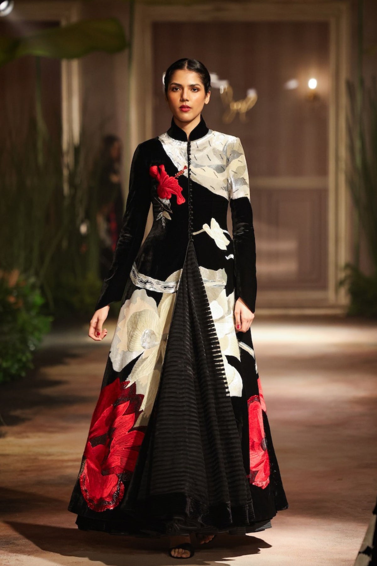 Velvet Black Long Jacket
