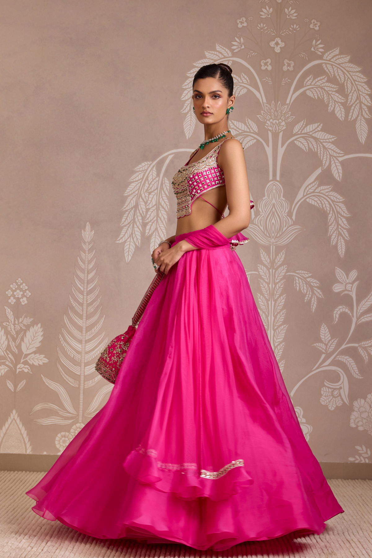 Bright Fucshia Lehenga Set