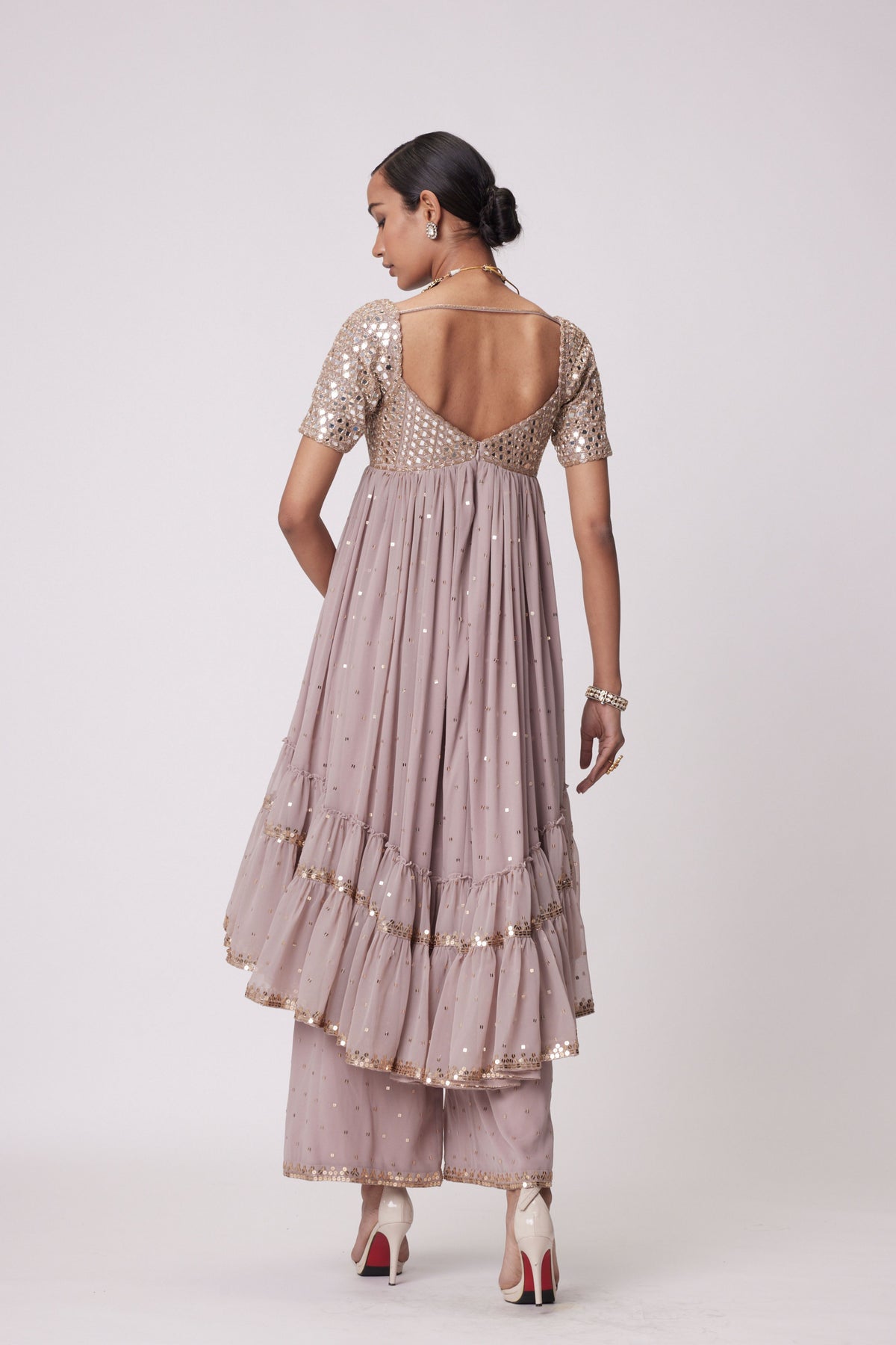 Ash Pink Kurta Set