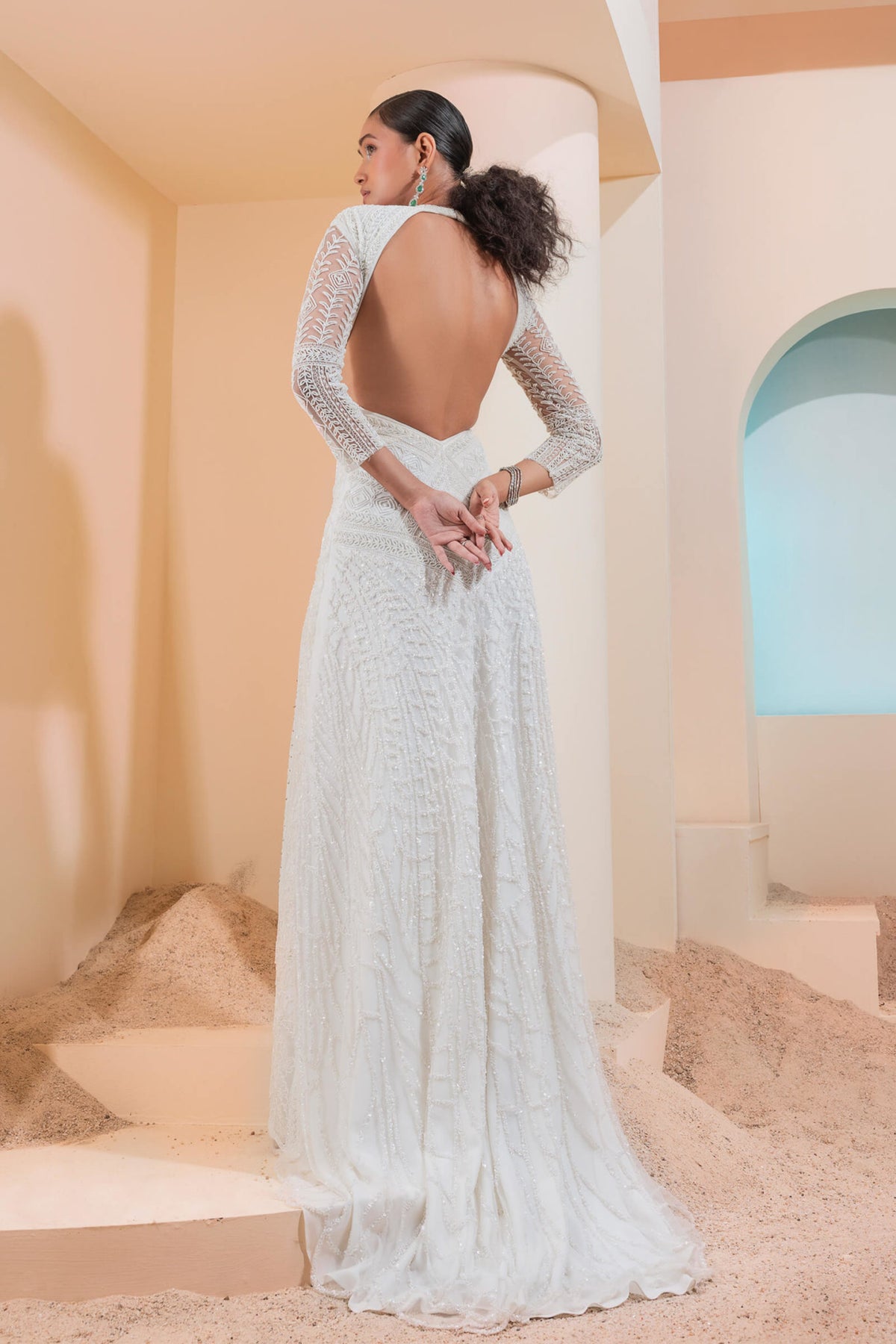 Ivory Beaded Gown