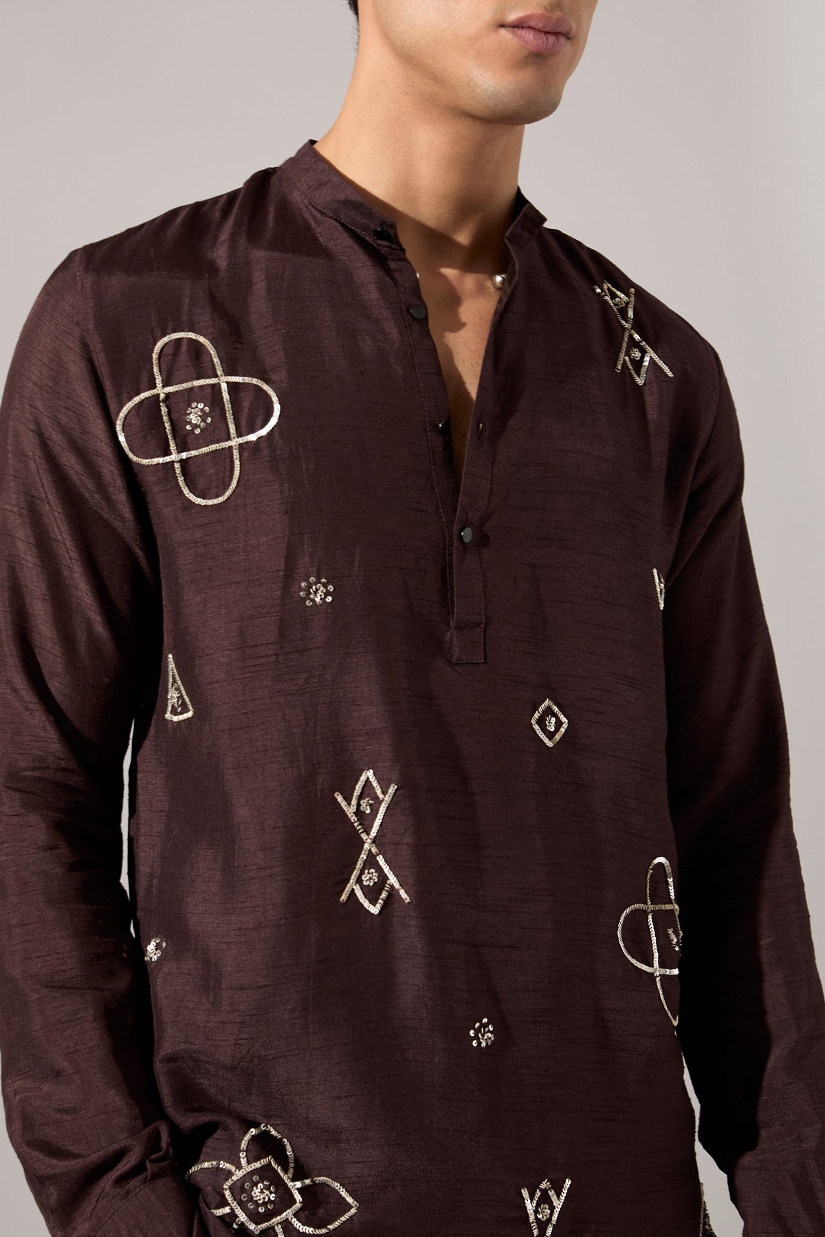 John Hand Embroidered Kurta Set