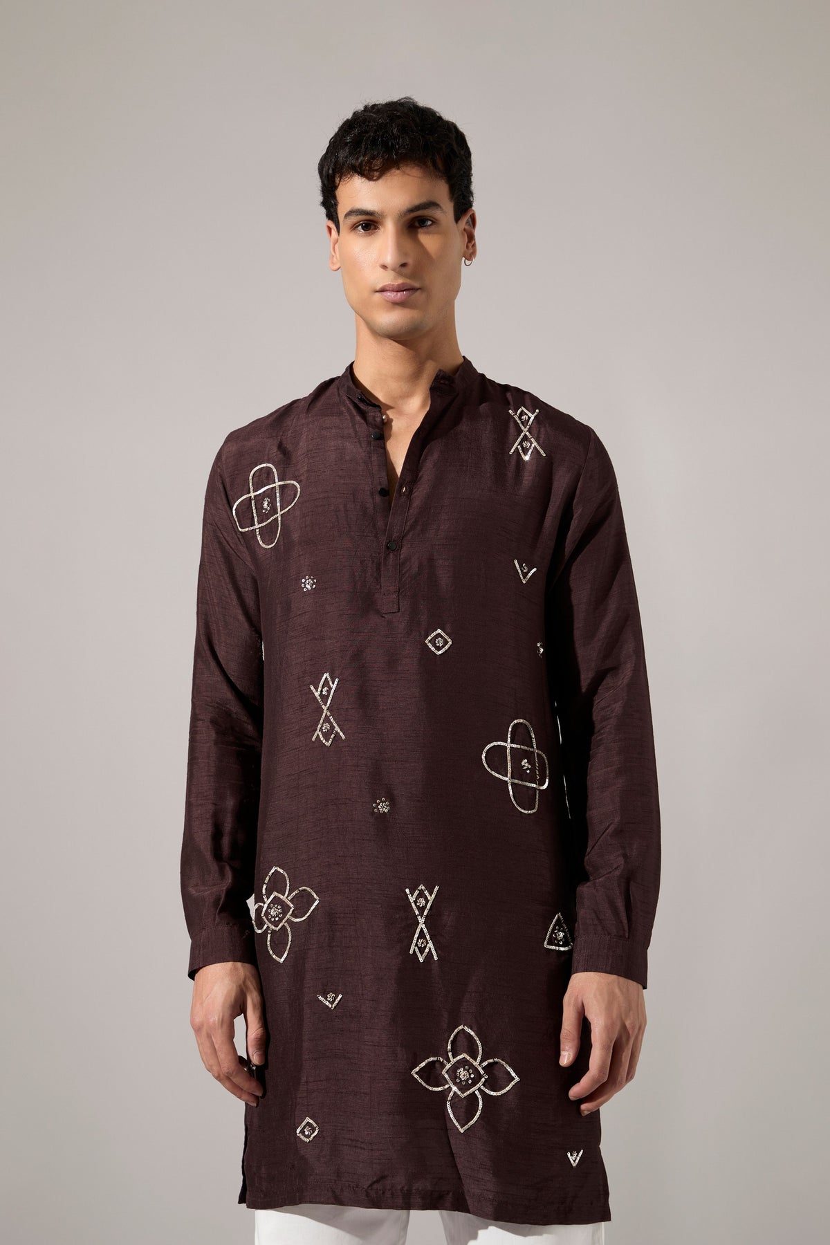 John Hand Embroidered Kurta Set
