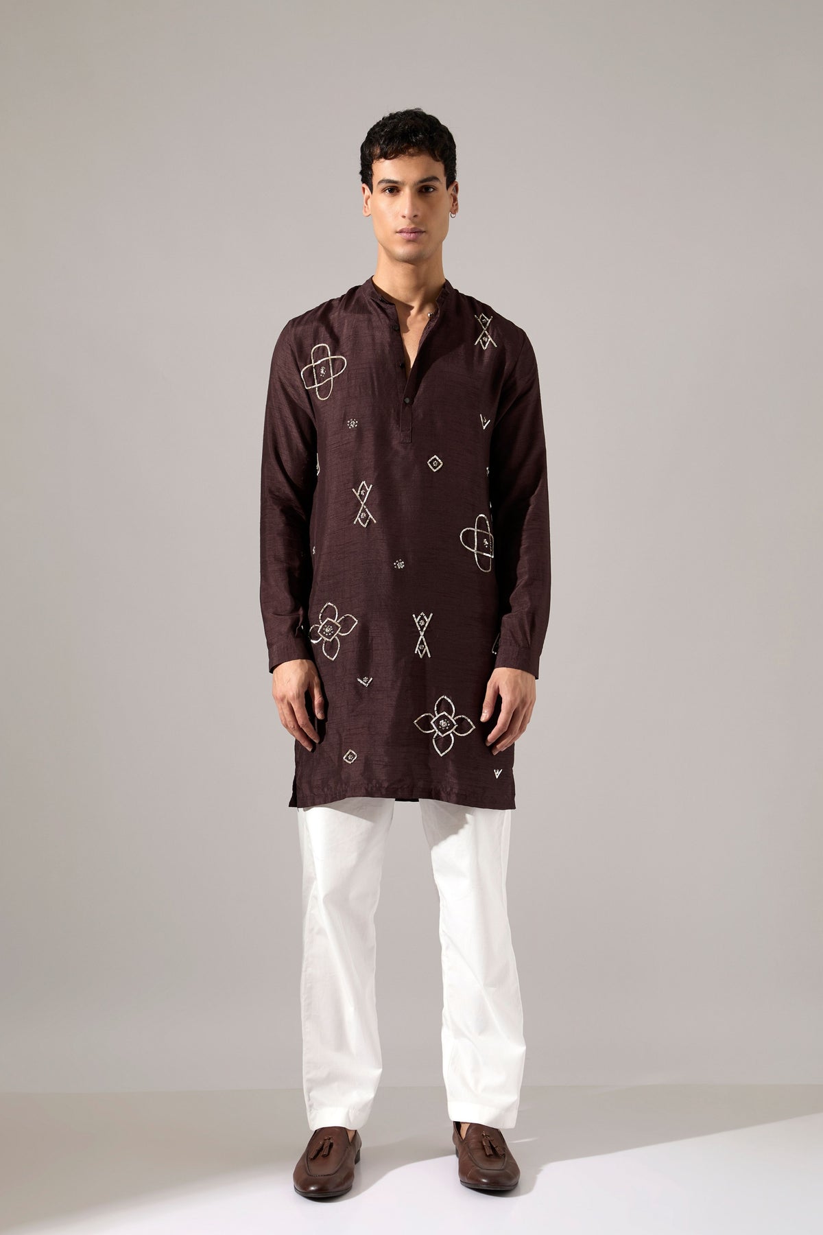 John Hand Embroidered Kurta Set