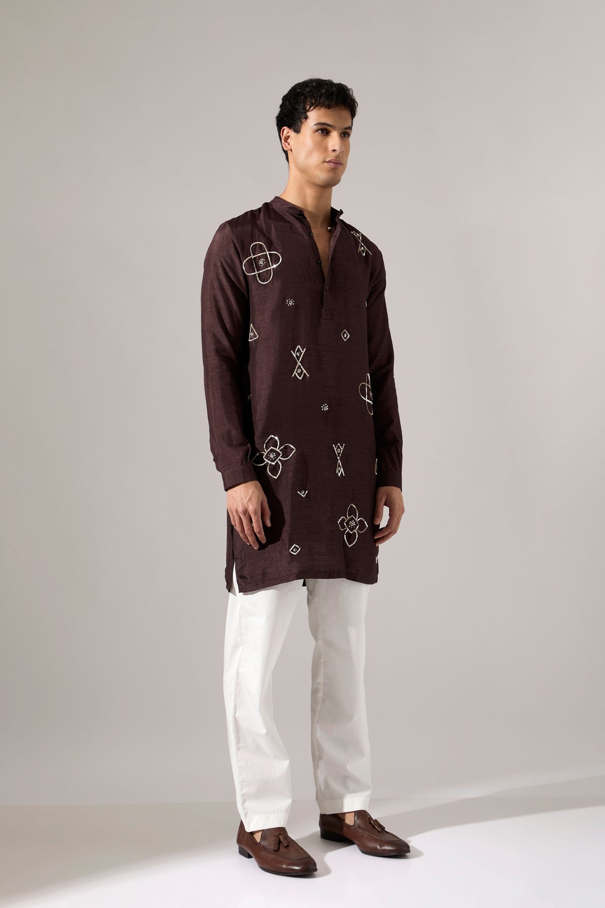 John Hand Embroidered Kurta Set