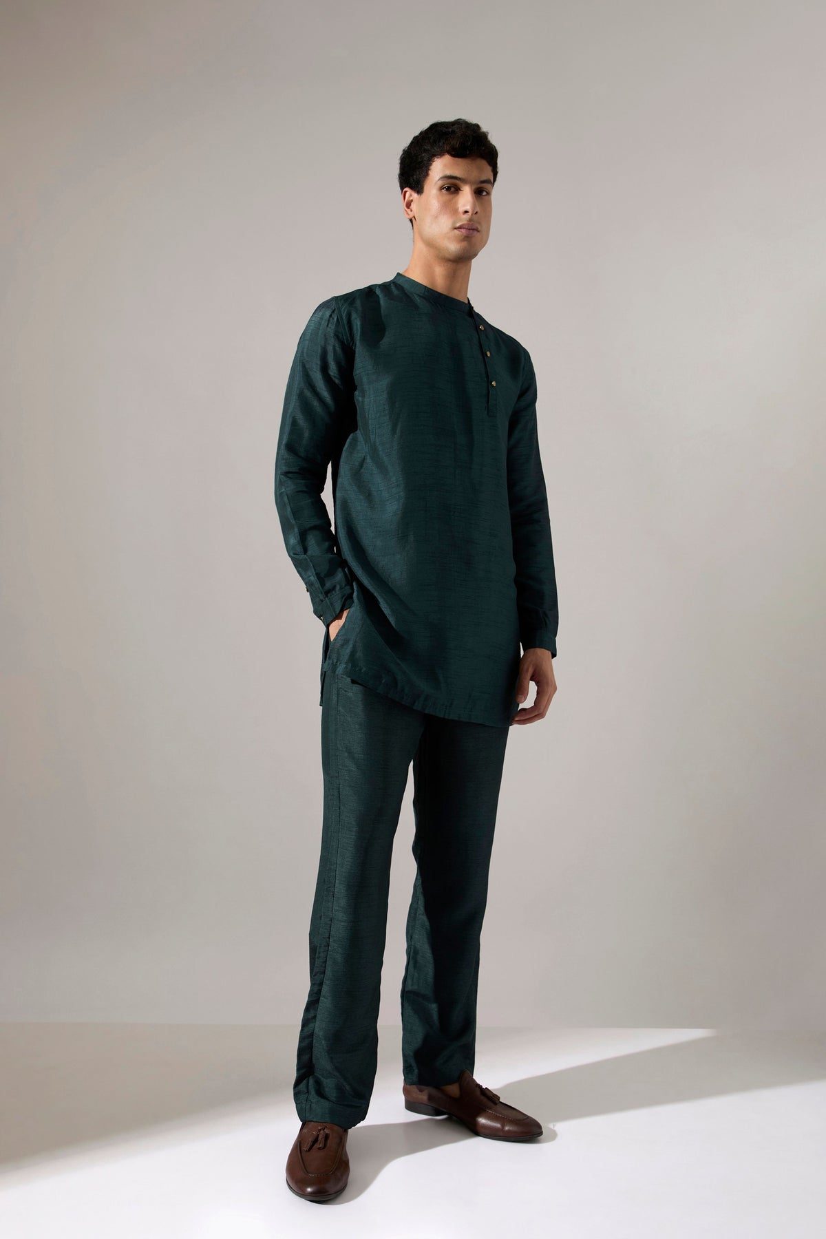 Fisher Asymmetric Kurta Set