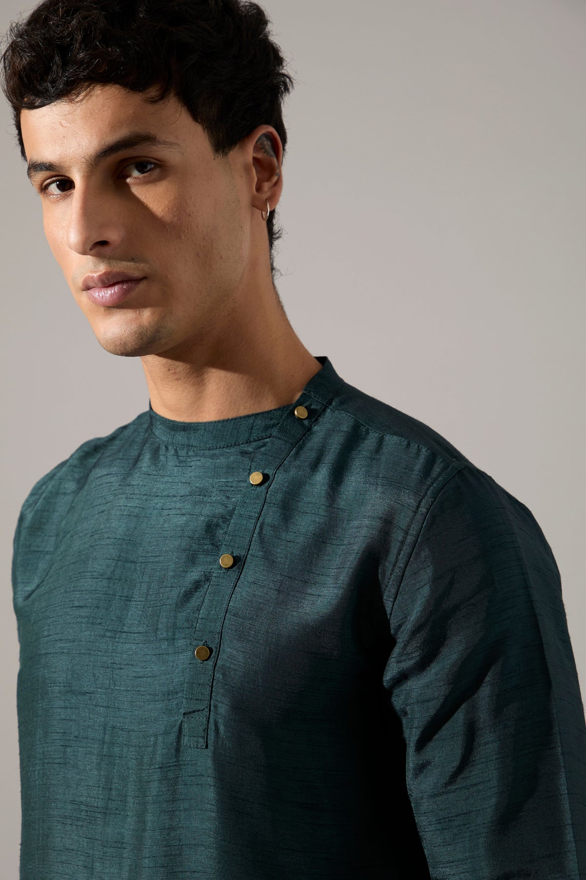 Fisher Asymmetric Kurta Set