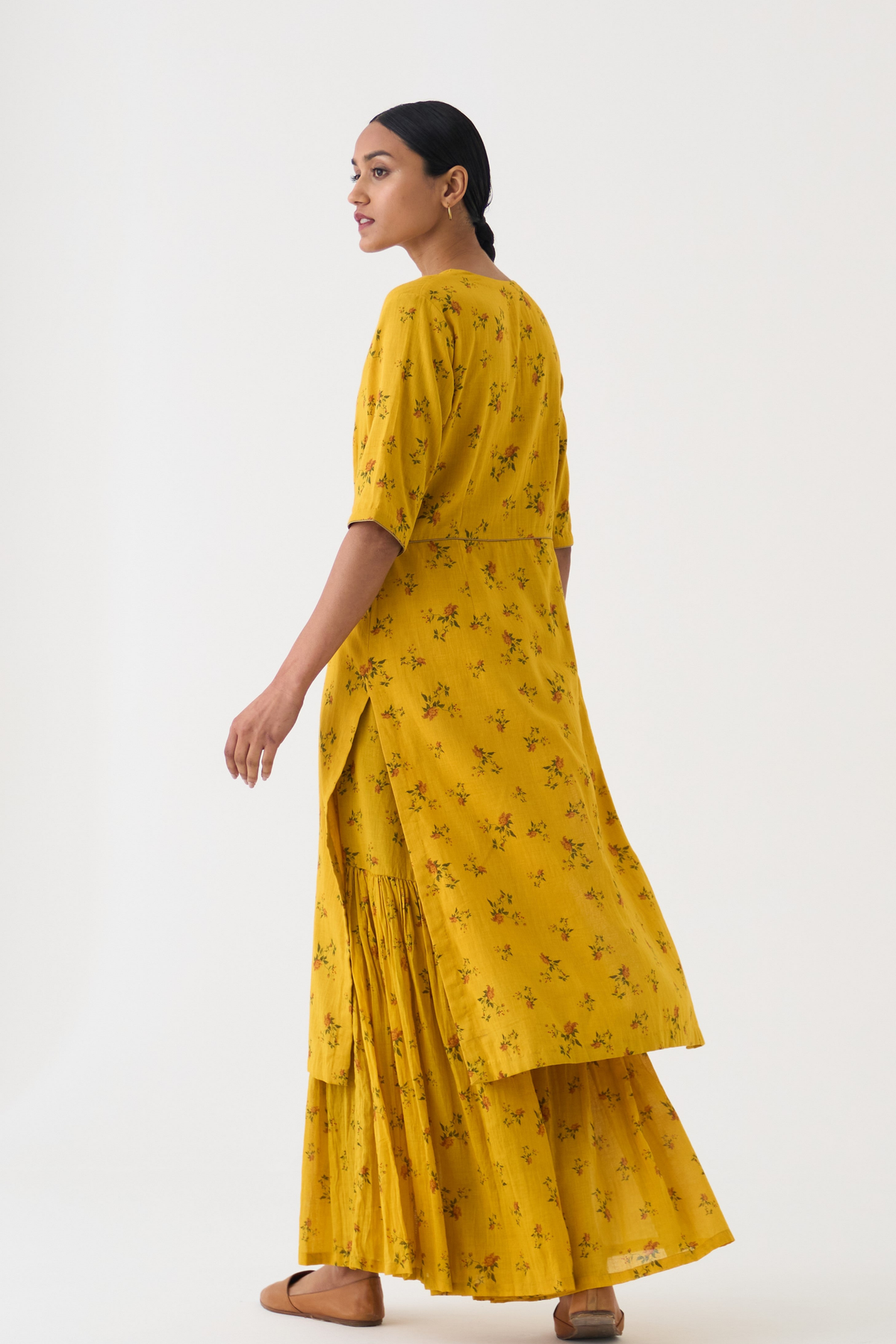 Chintz Yellow Sharara Set