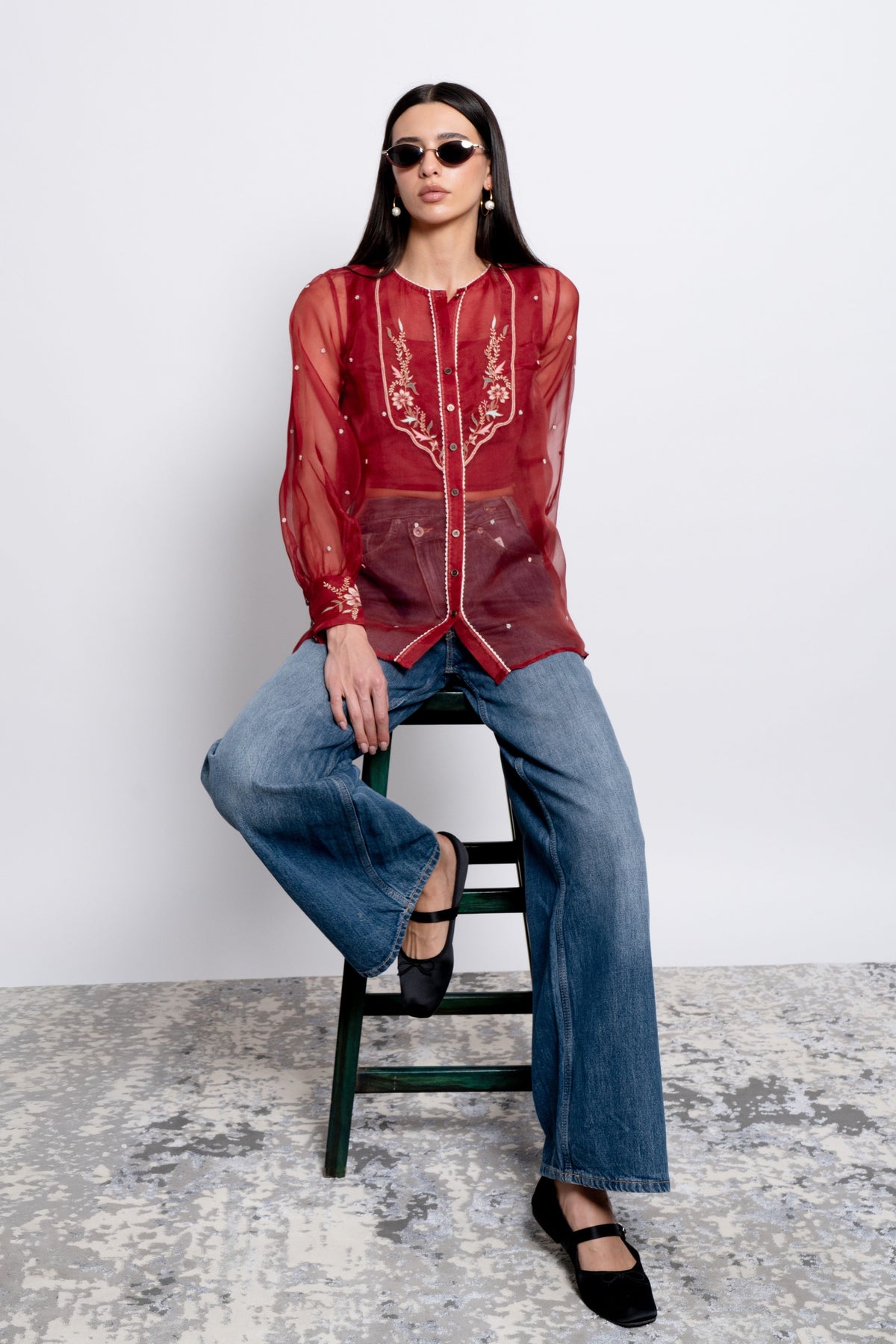 Crimson Petal Top