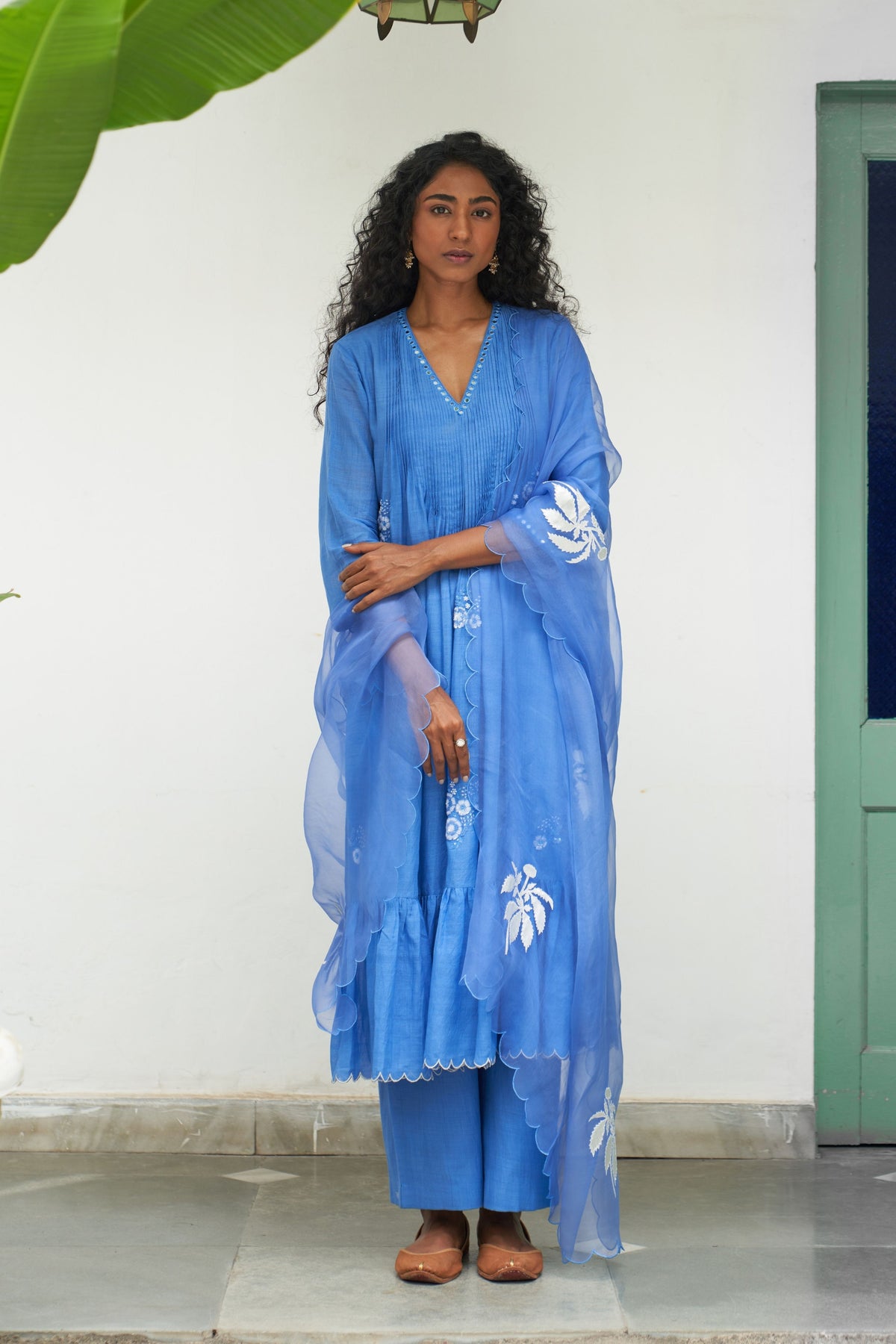 Asmani Champa Sitara Kurta Set