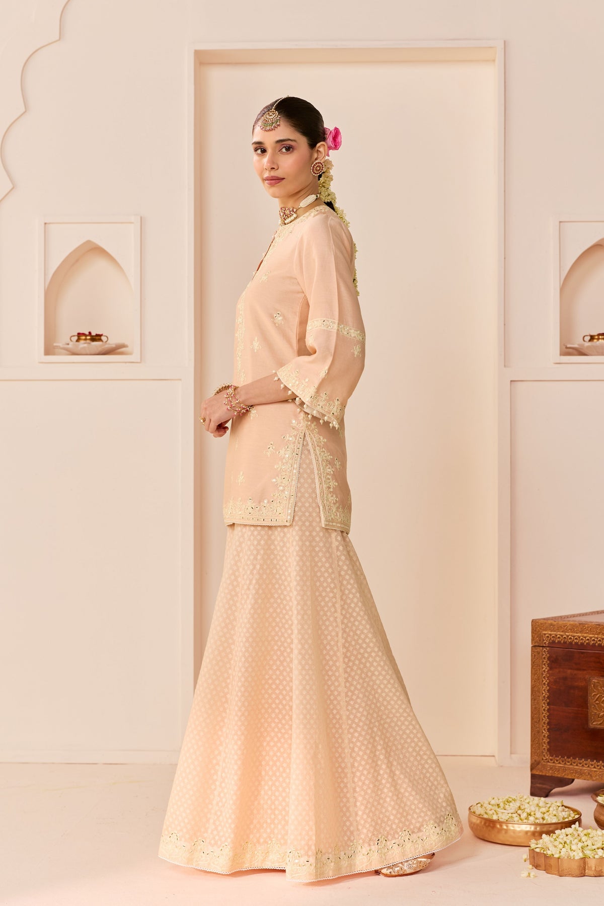 Rehma Carnation Pink Sharara Set