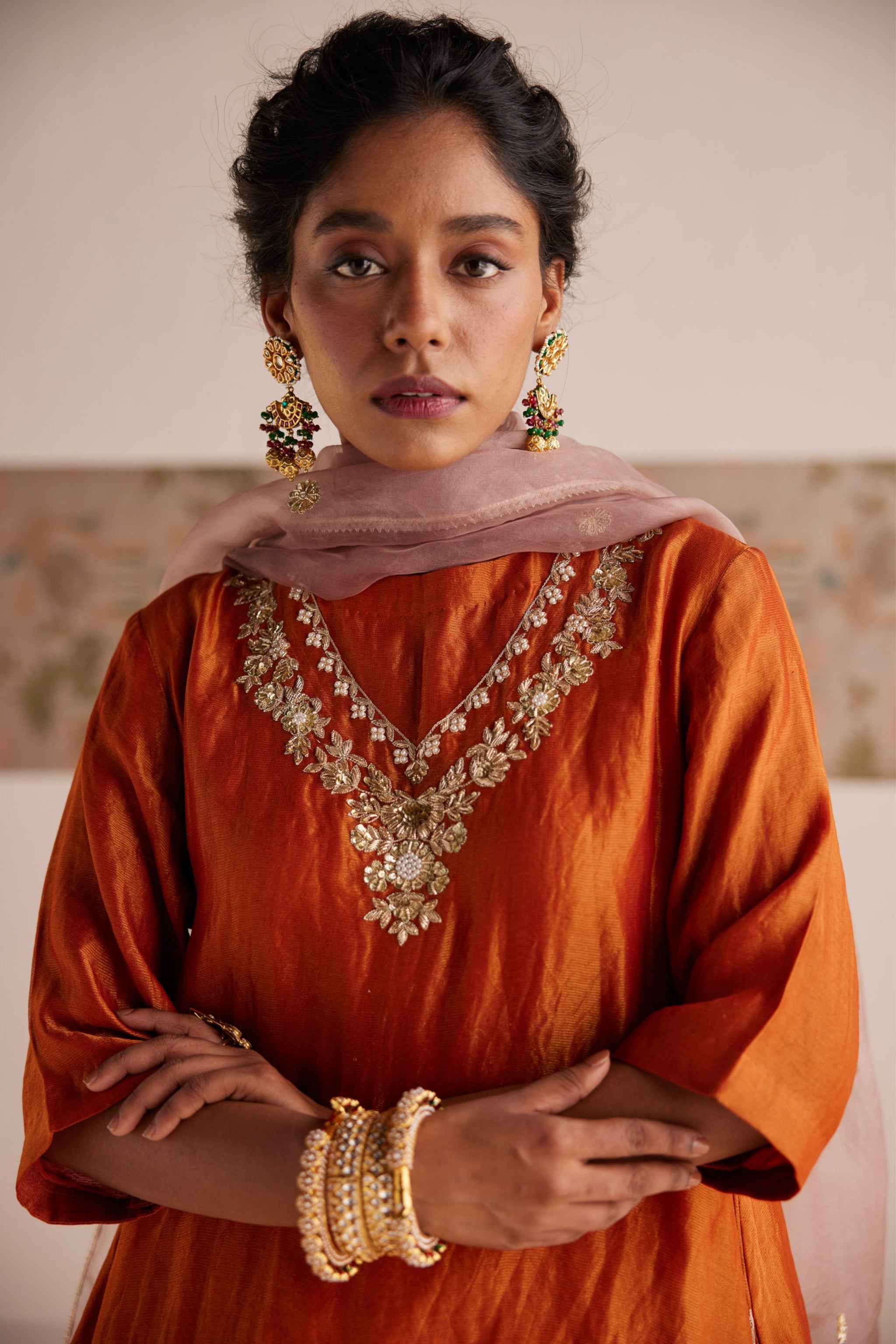 orange dress earrings Buy Shell Lattice Earrings in Orange, Maroon, and Ivory