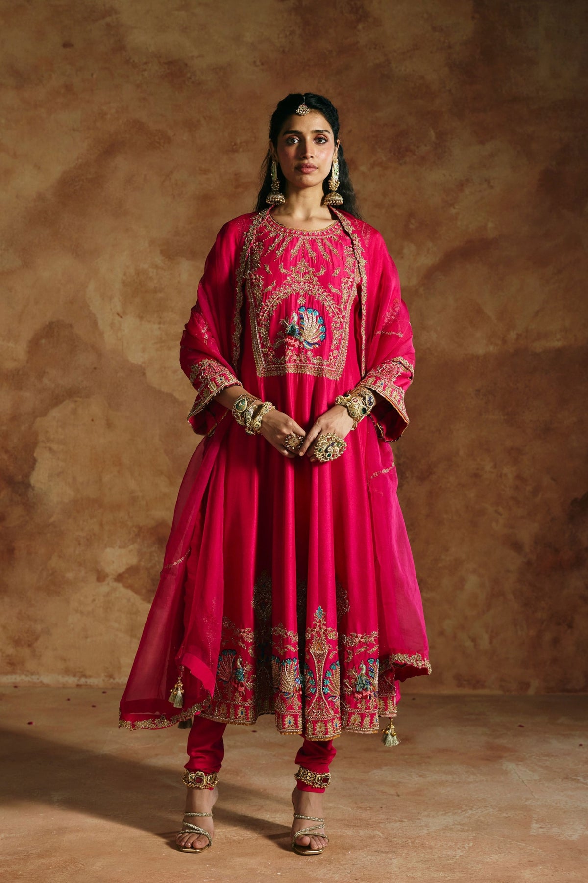Fuchsia Sindh Kurta Set