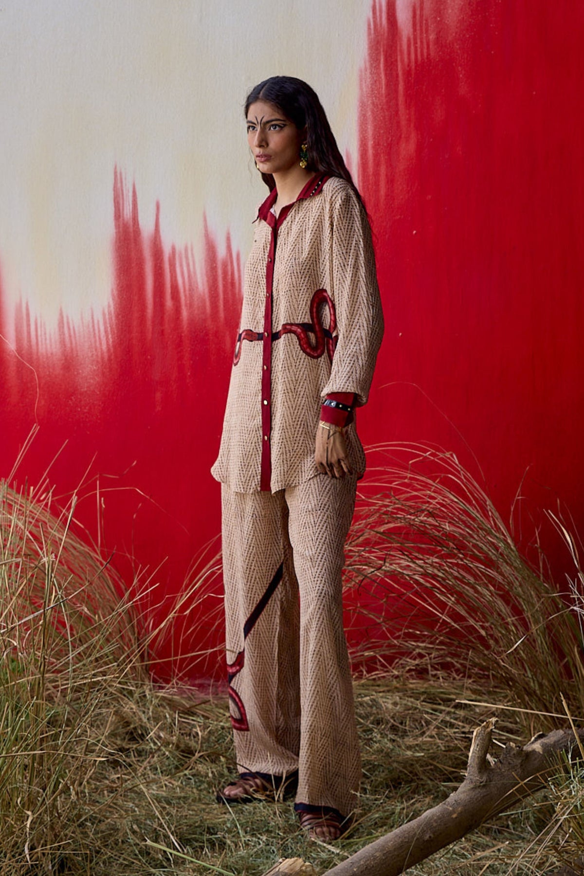 Naga Snake Print Pant
