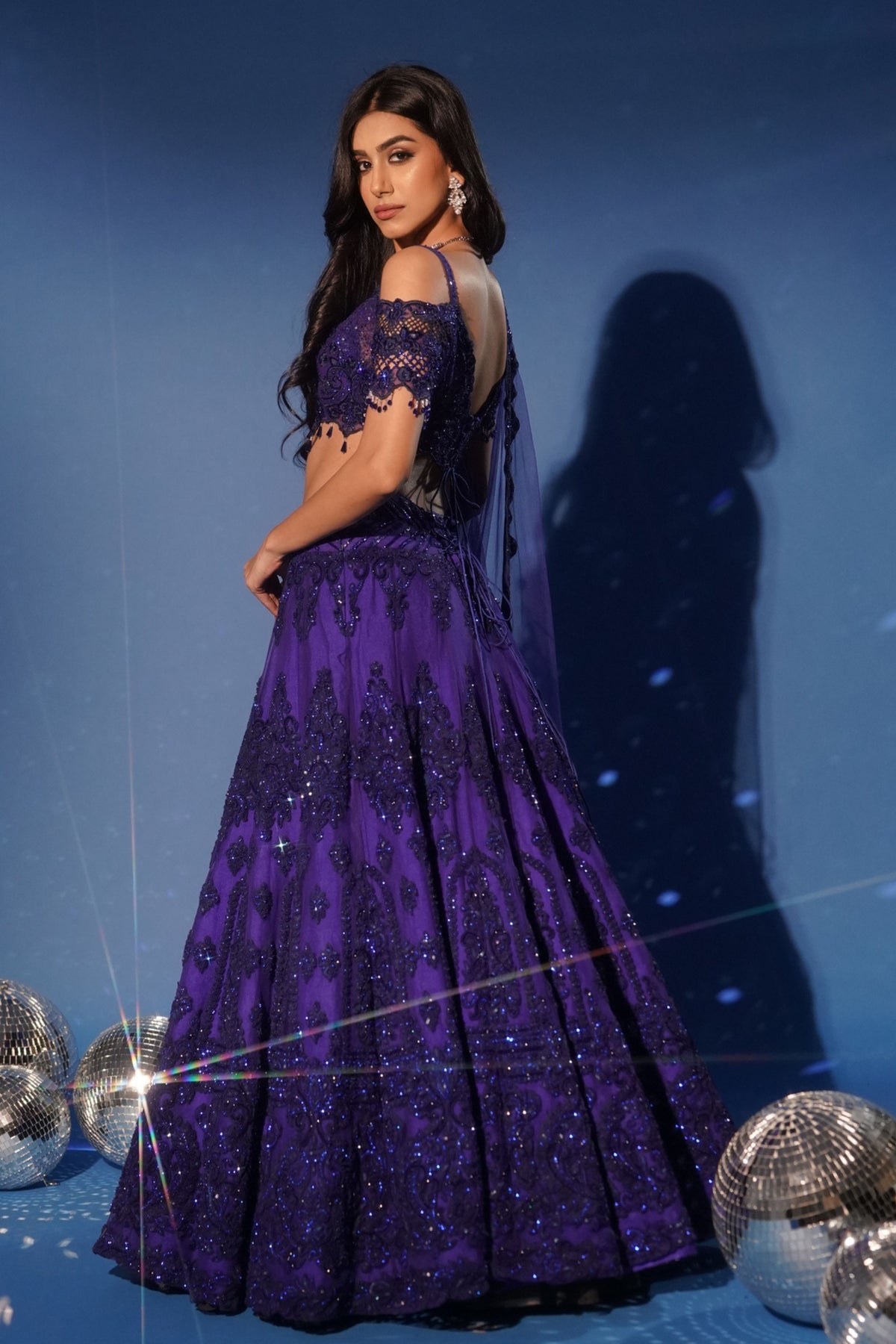 The Elegant Royal Blue Lehenga Set