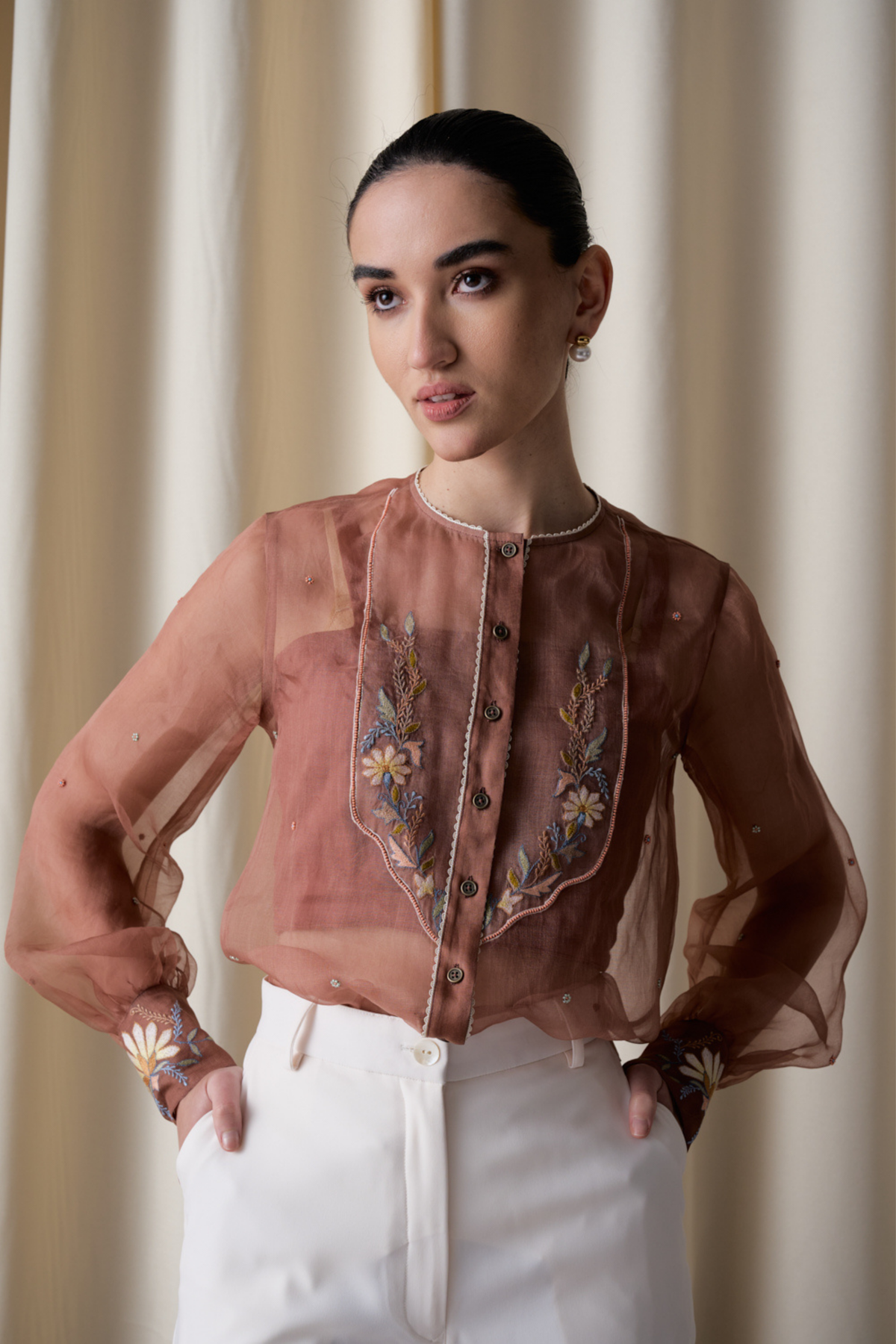Moonlight Ensemble Ivory Jacket Set