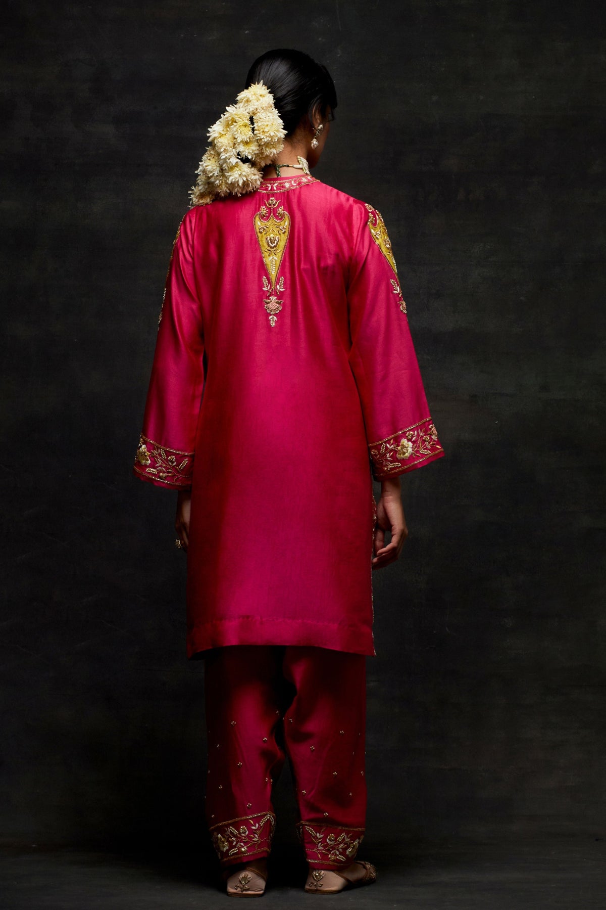 Pink Short Kurta Set