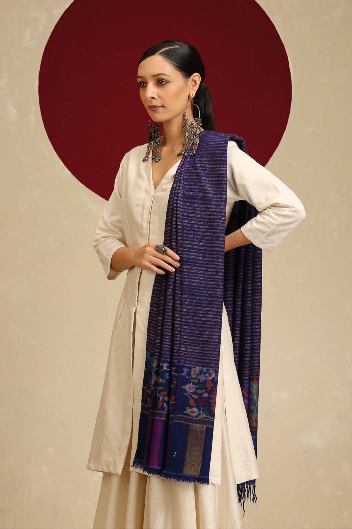 Kani Palla Magnificent Blue Shawl