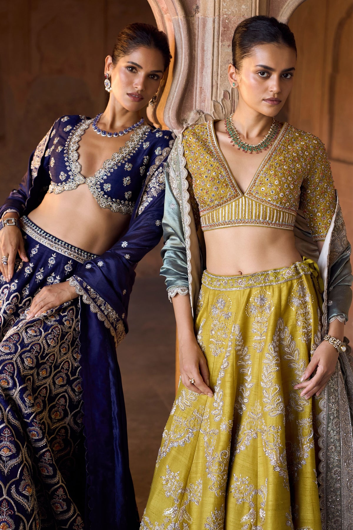 Mustard Bridal Lehenga Set