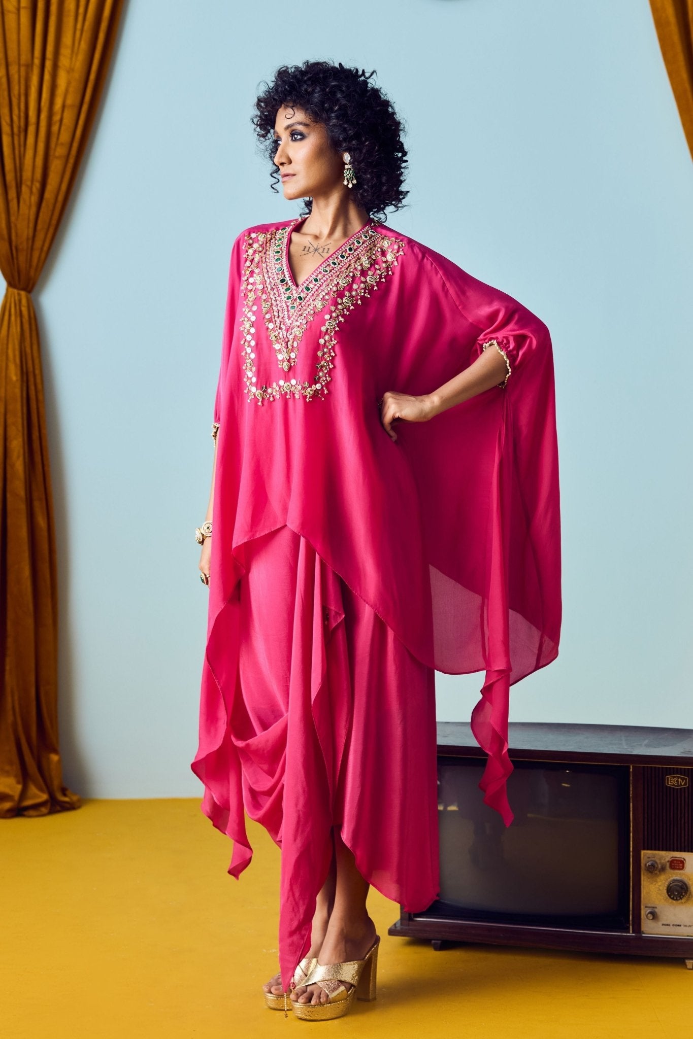 Pink Maia Tunic Set - Prahnaaya - Elahe