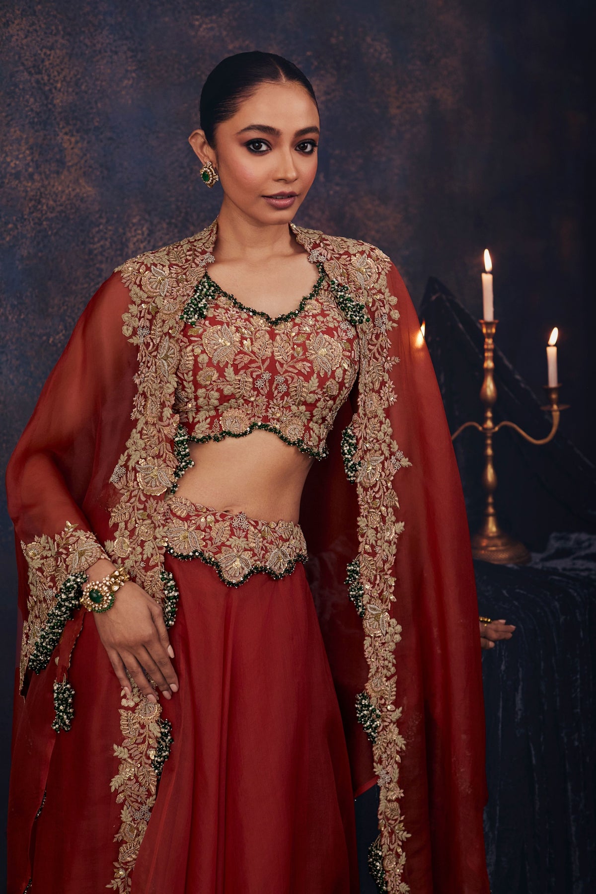 As Maal Resham Skirt Set