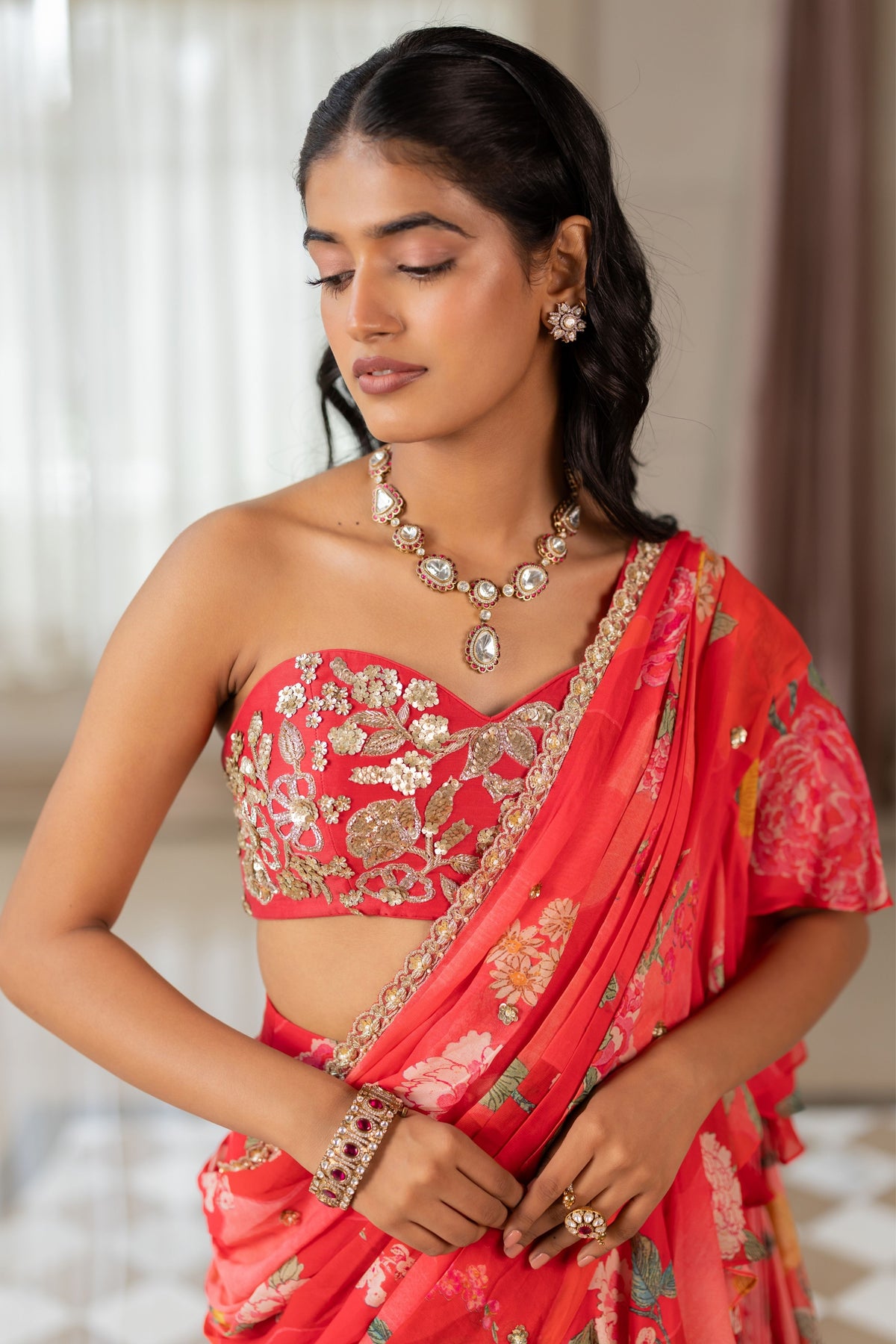 Tatiana Drape Saree Set