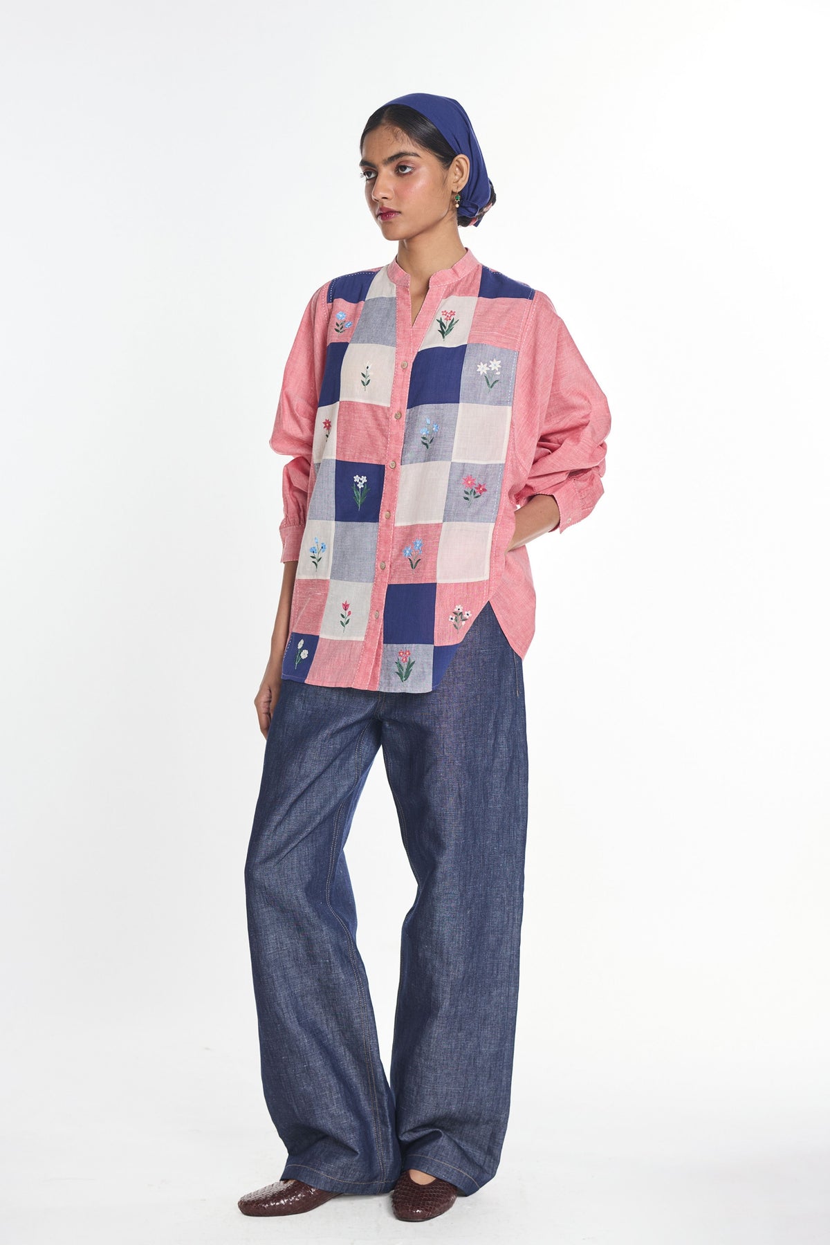Brooklime Patchwork Shirt