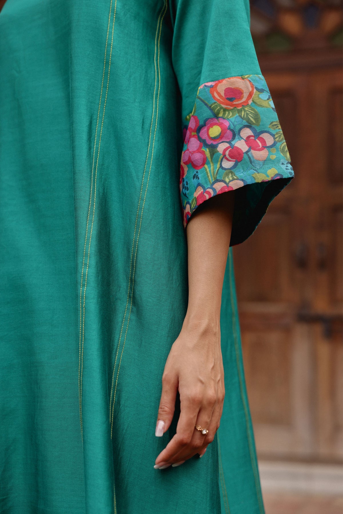 Teal Kurta Set