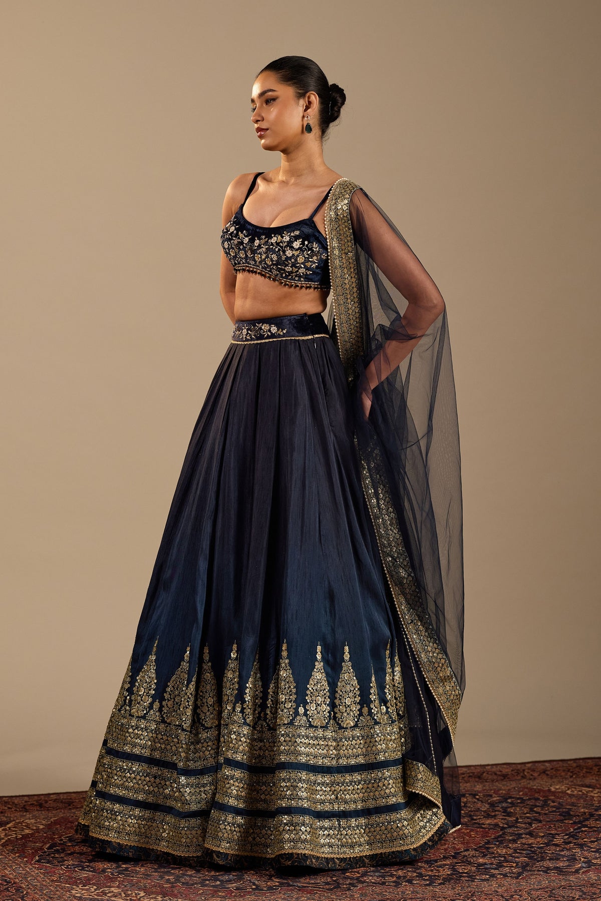 Nero Lehenga Set