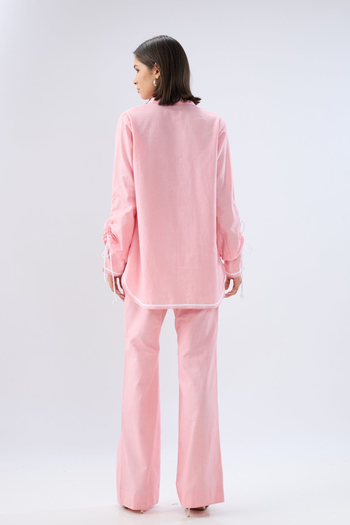Pink Shirt Style Co-ord Set