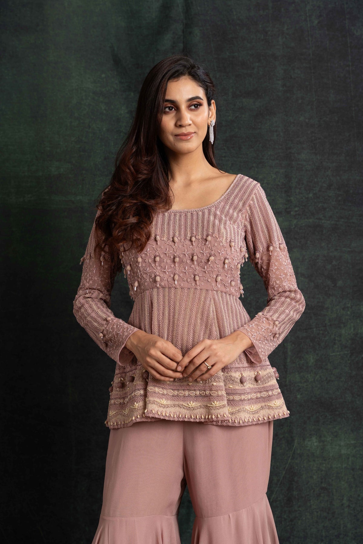 Embroidery Sharara Set