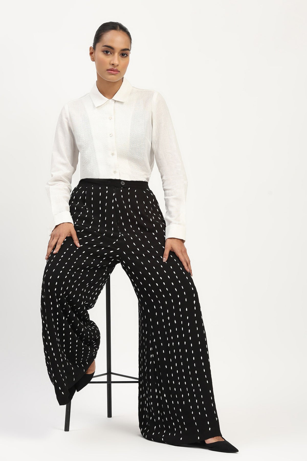 Stab Stitch Front Shirt