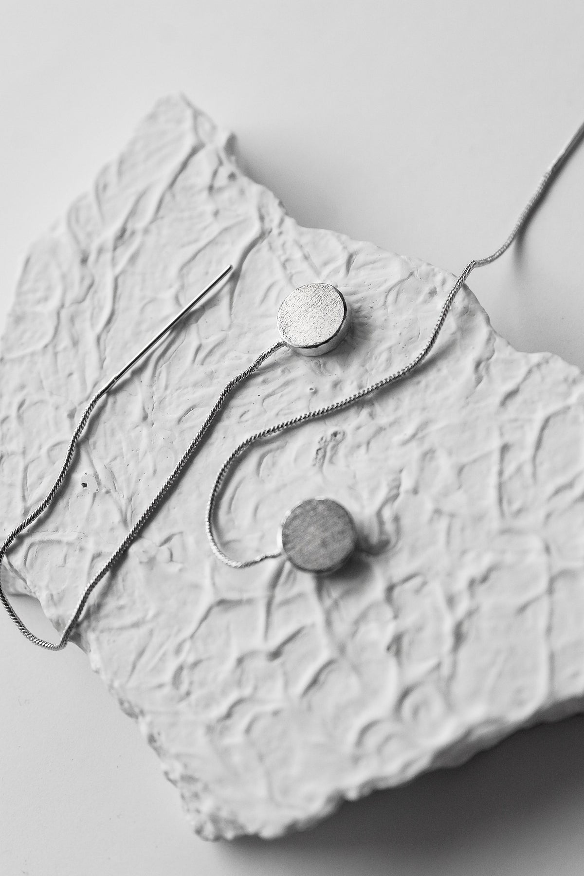 Shooting Moon Silver Earrings