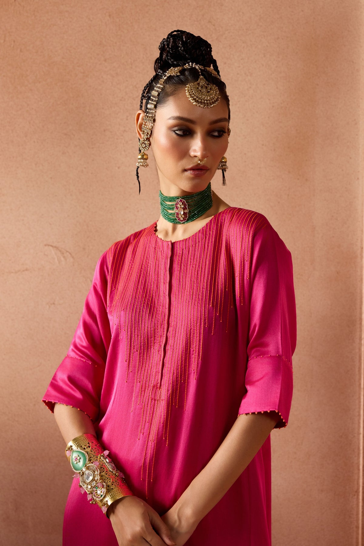 Fuchsia Kurta Set