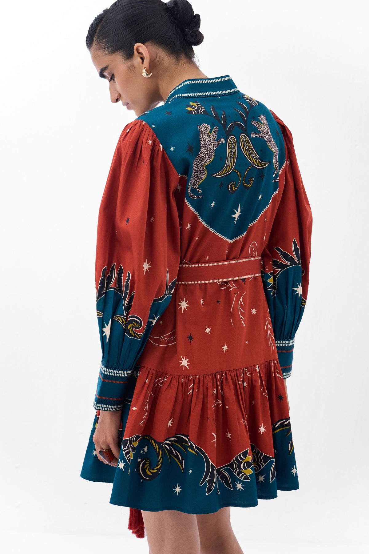 Celia Mini Nocturnal Jungle Dress