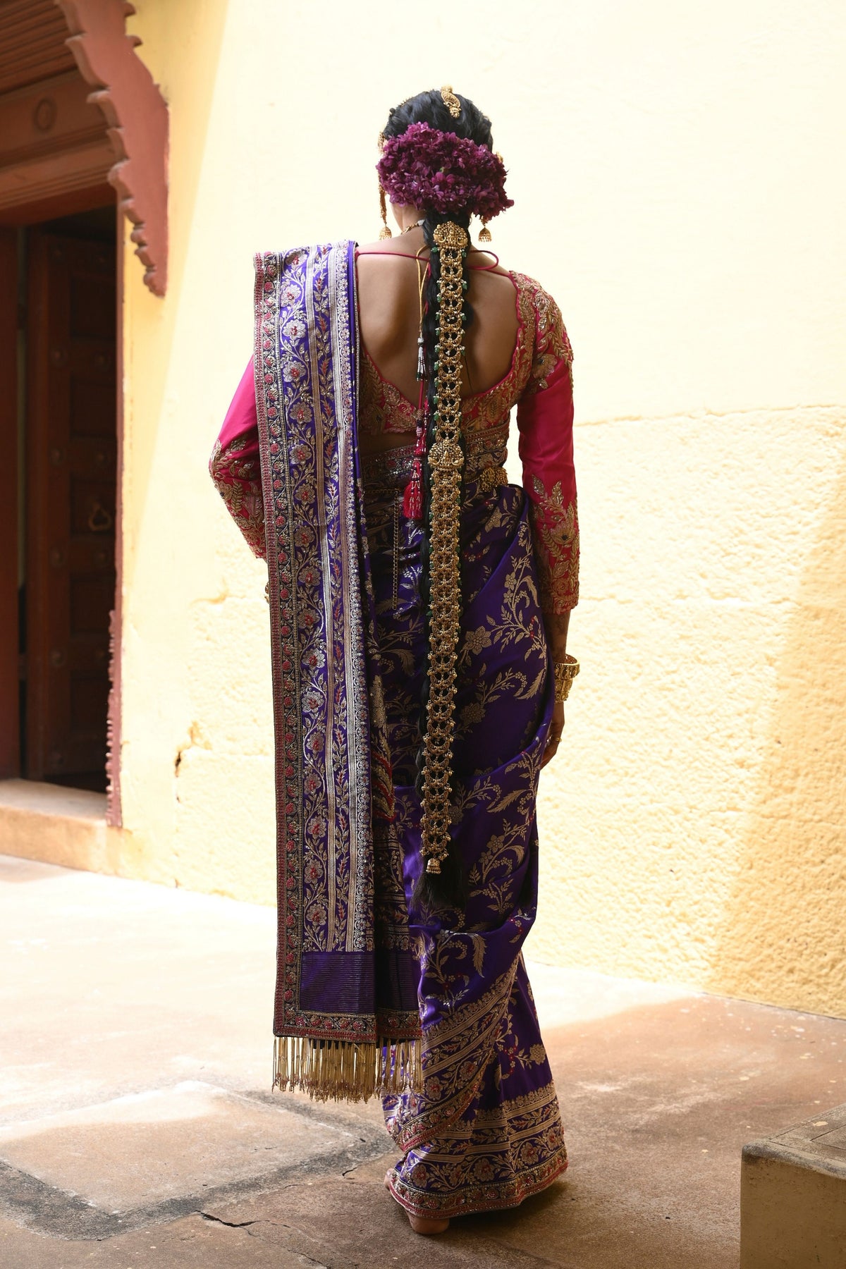 Gayatri Purple Saree