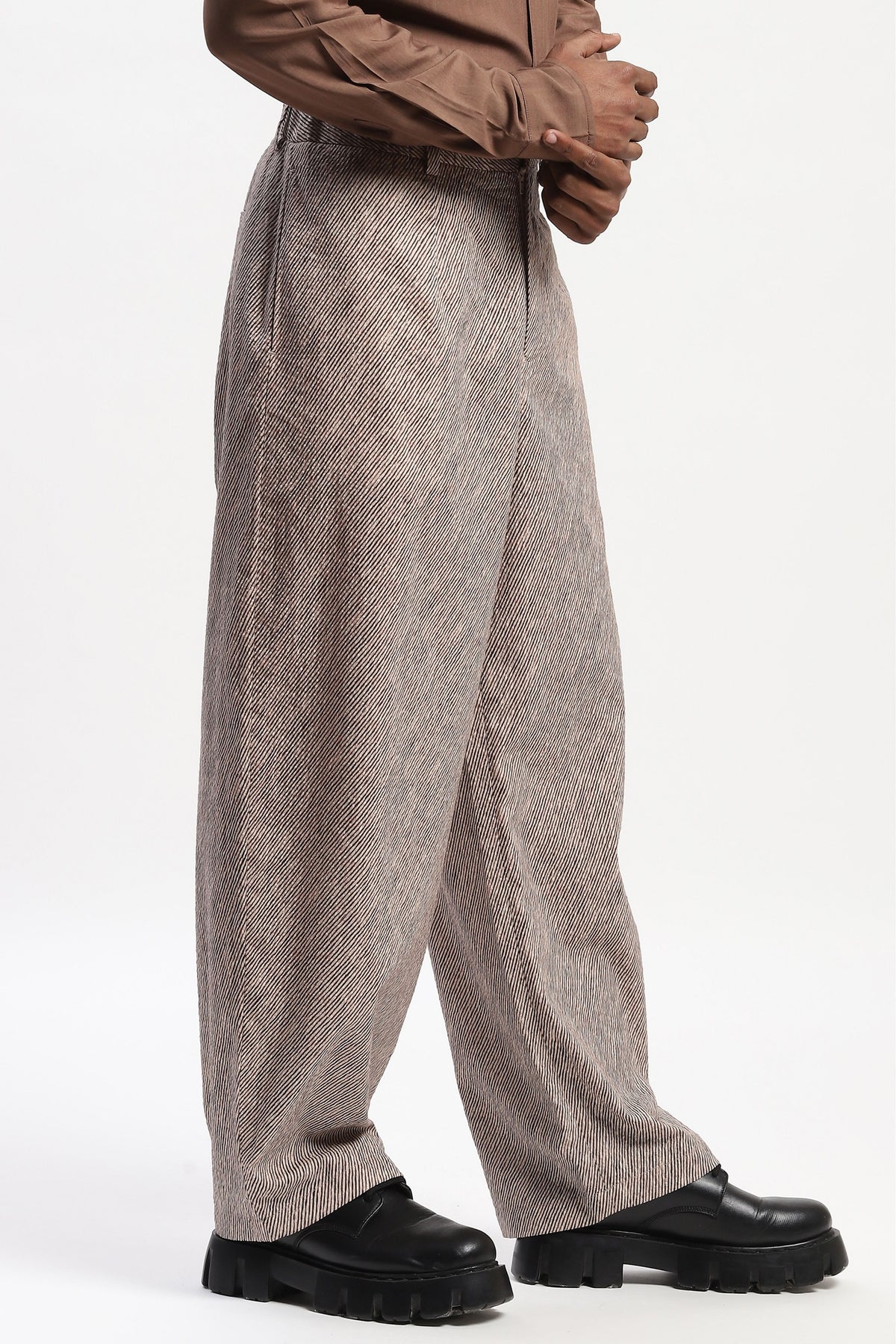 Multi Diagonal Print Trouser