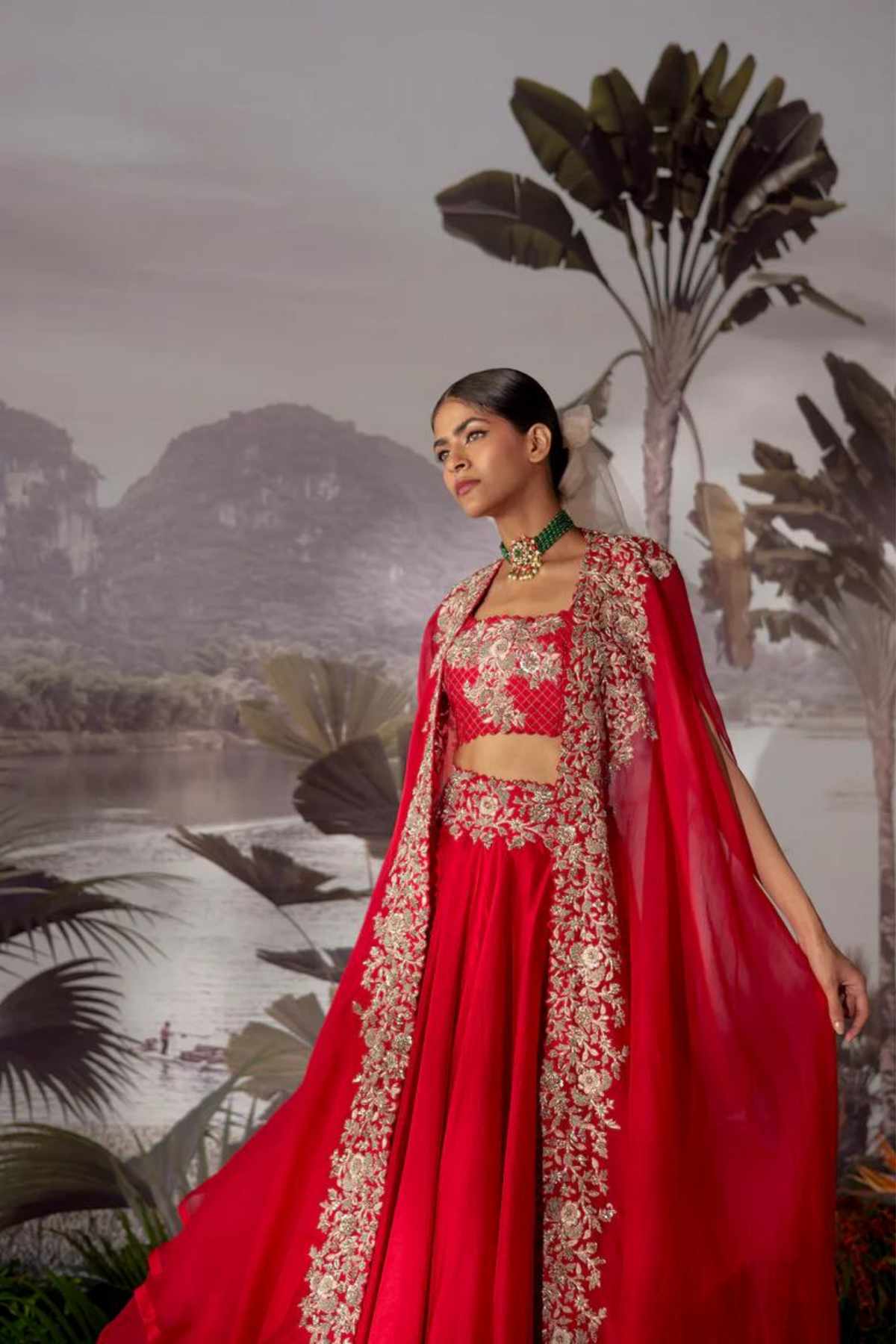Kamala Cape Lehenga Set