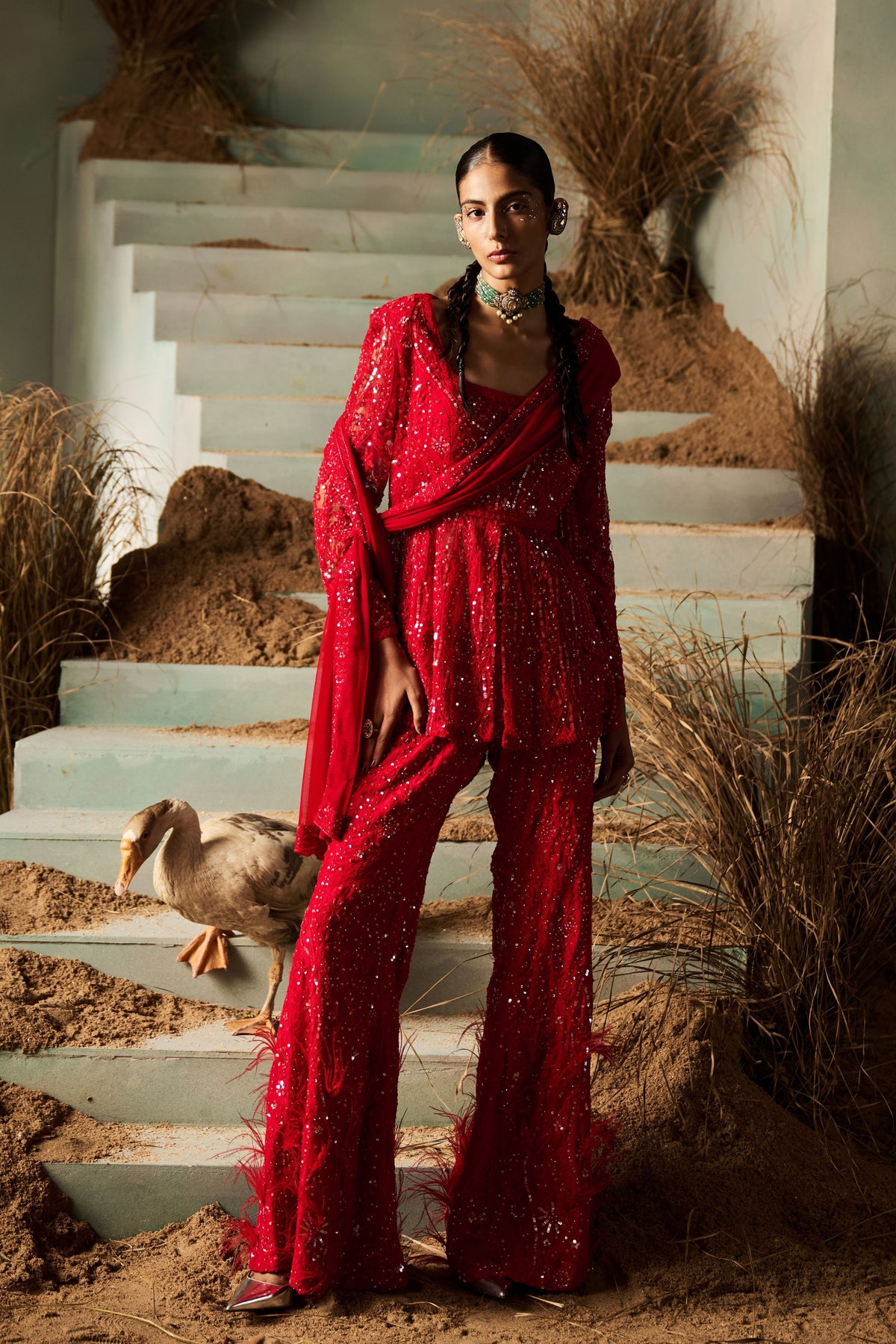 Inaya Peplum Set